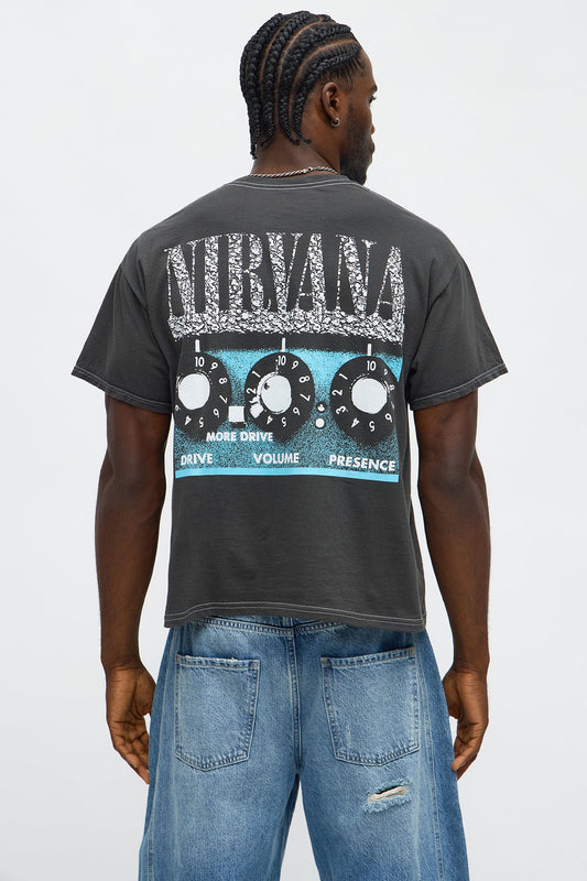 Nirvana NVM Boxy Short Sleeve Tee - Black Wash