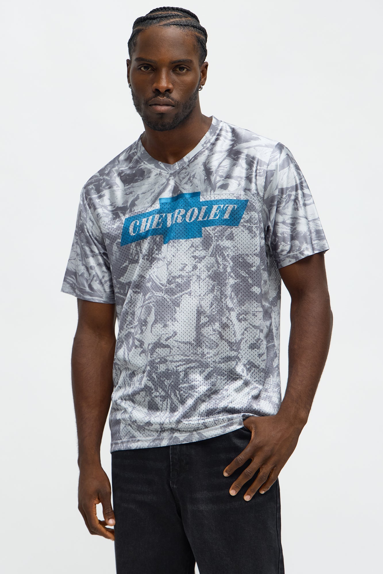 Chevy Woodland Print Mesh Jersey - Camouflage