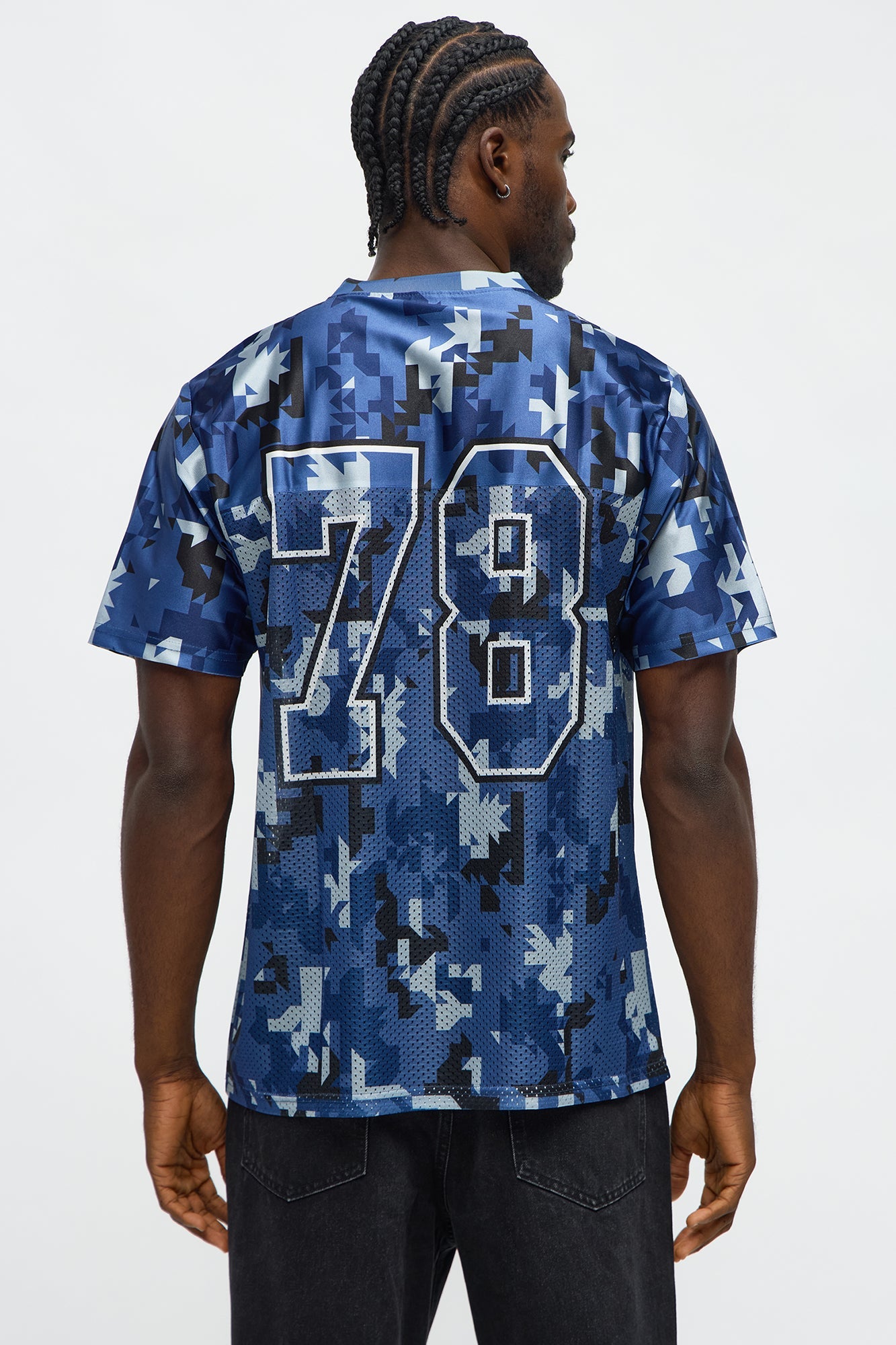Camaro Combat Print Mesh Jersey - Blue/combo