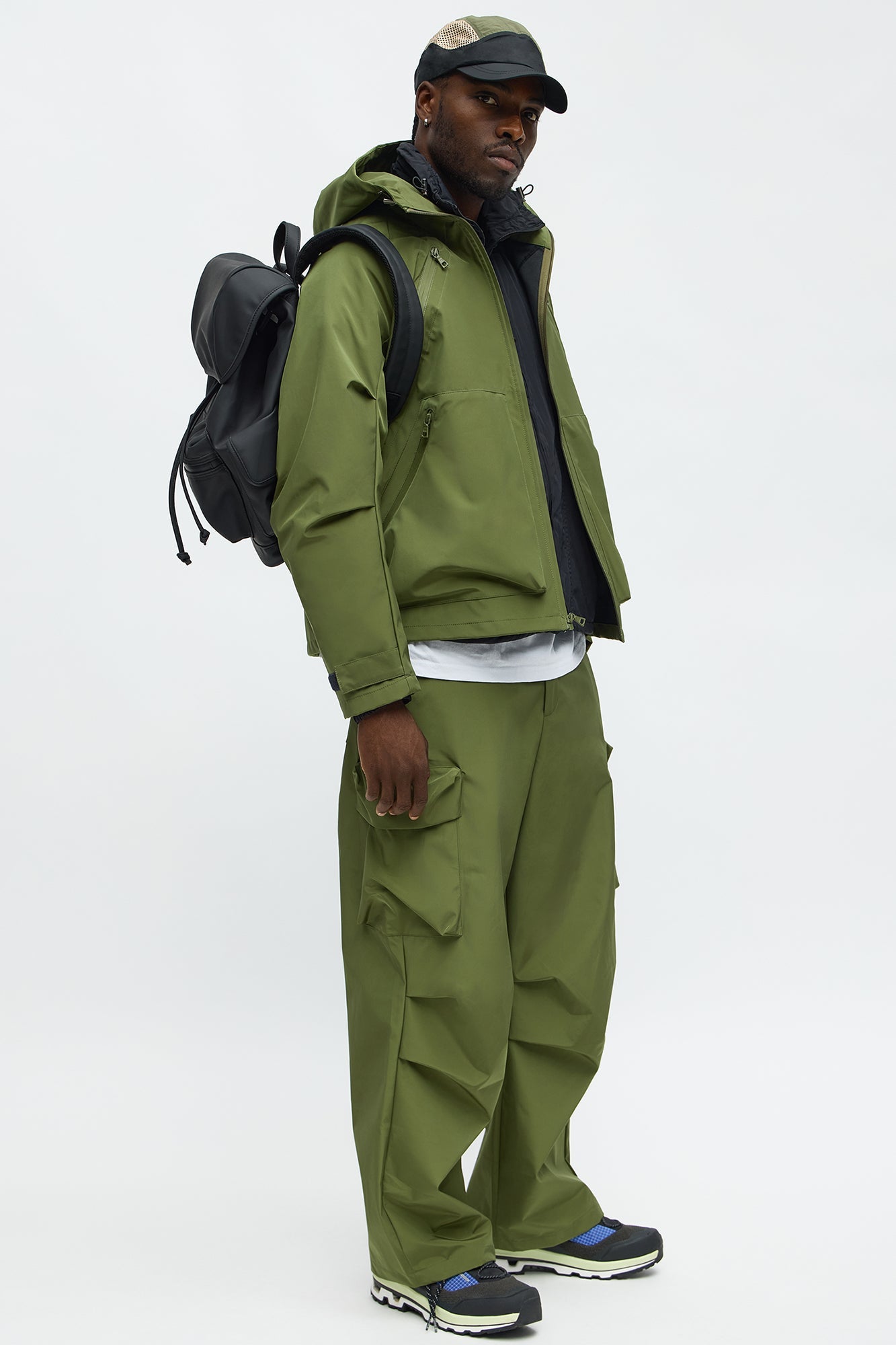Baggy Peak Tech Cargo Pant - Olive