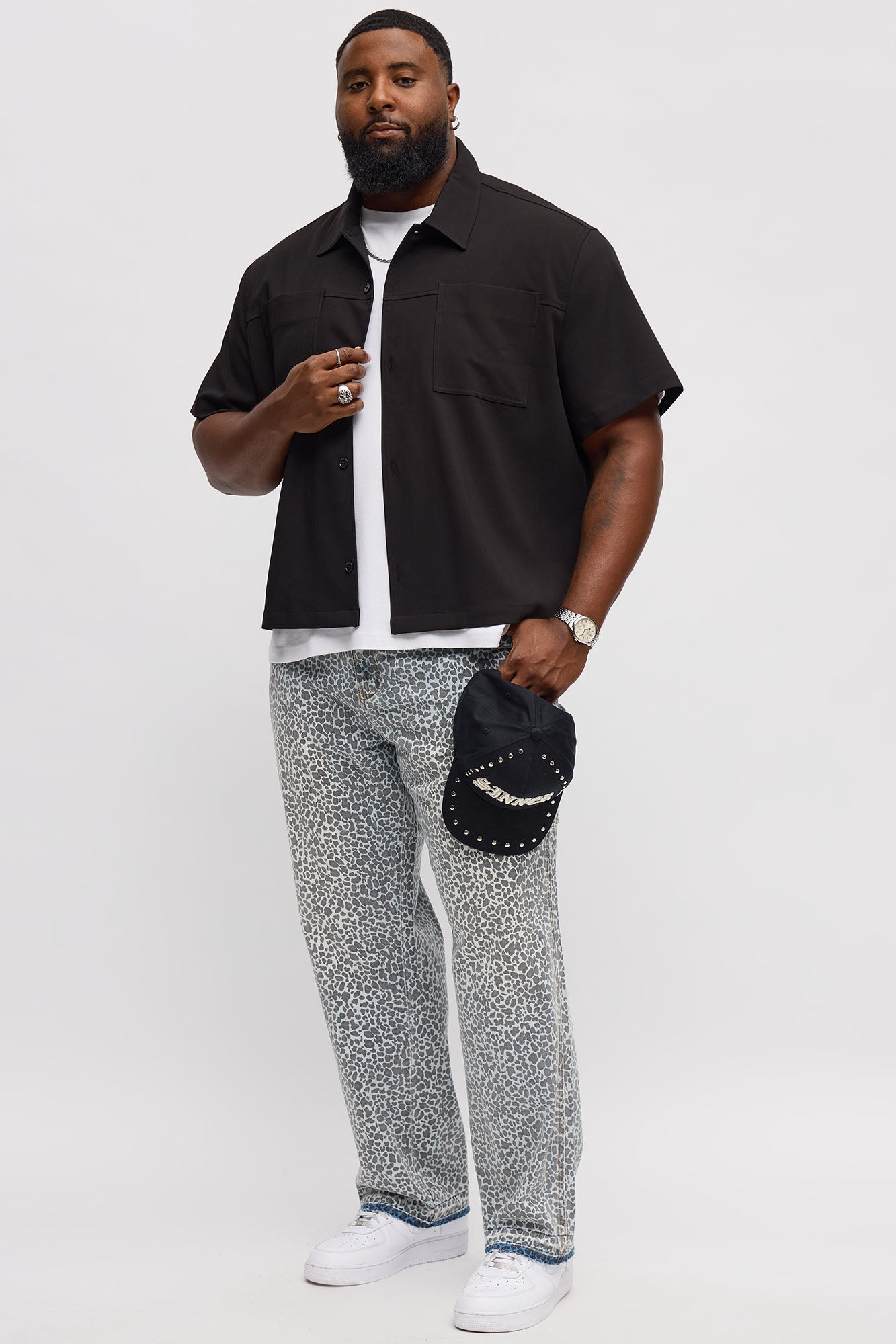 Slim Spot Me Out Leopard Jeans - Blue