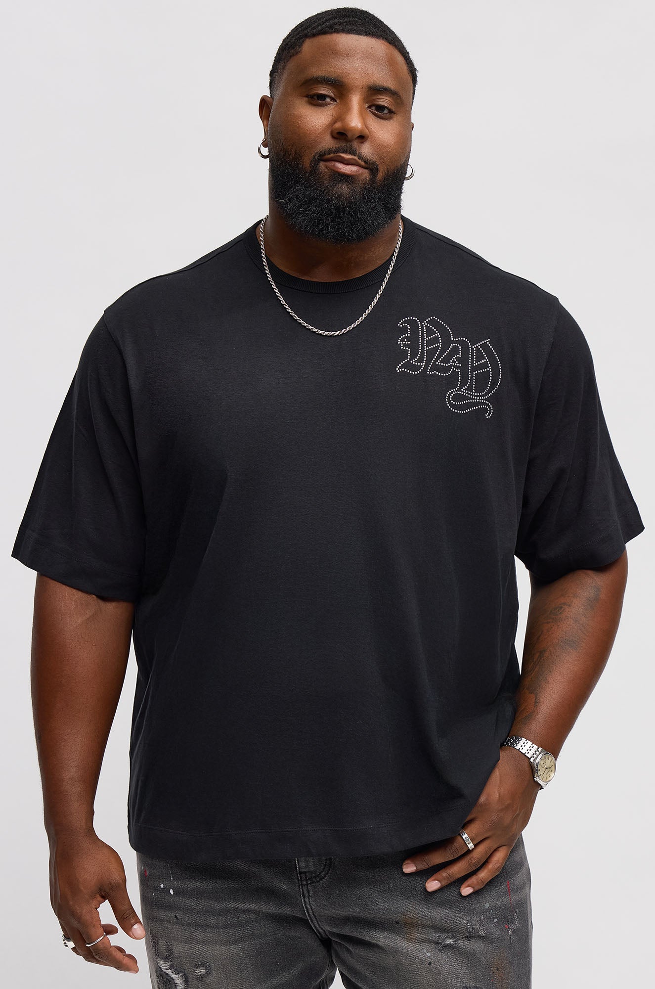 NY 00 Jersey Tee - Black