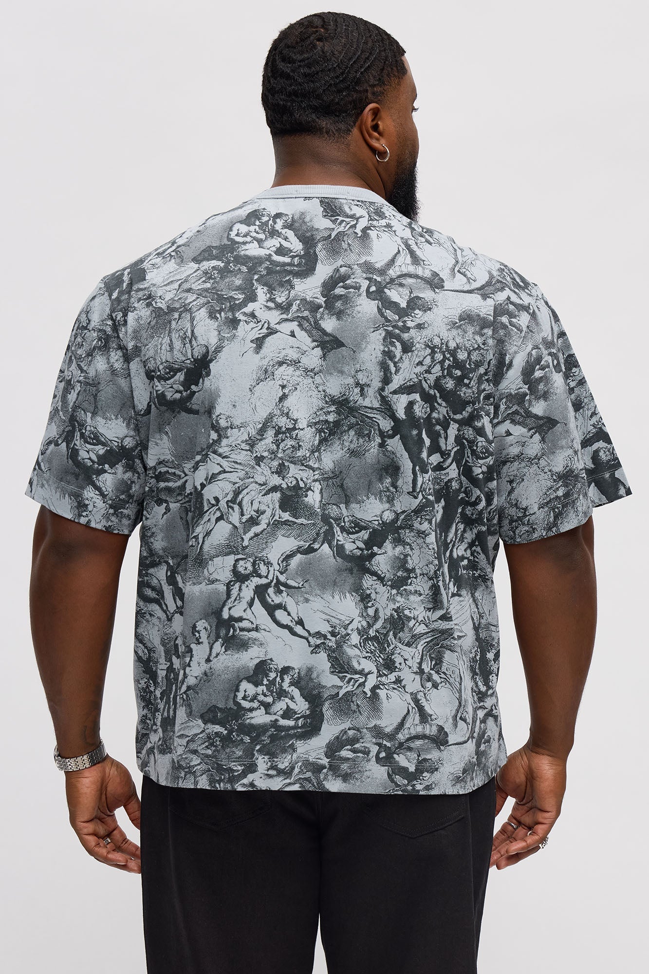 Artistic Short Sleeve Tee - Grey