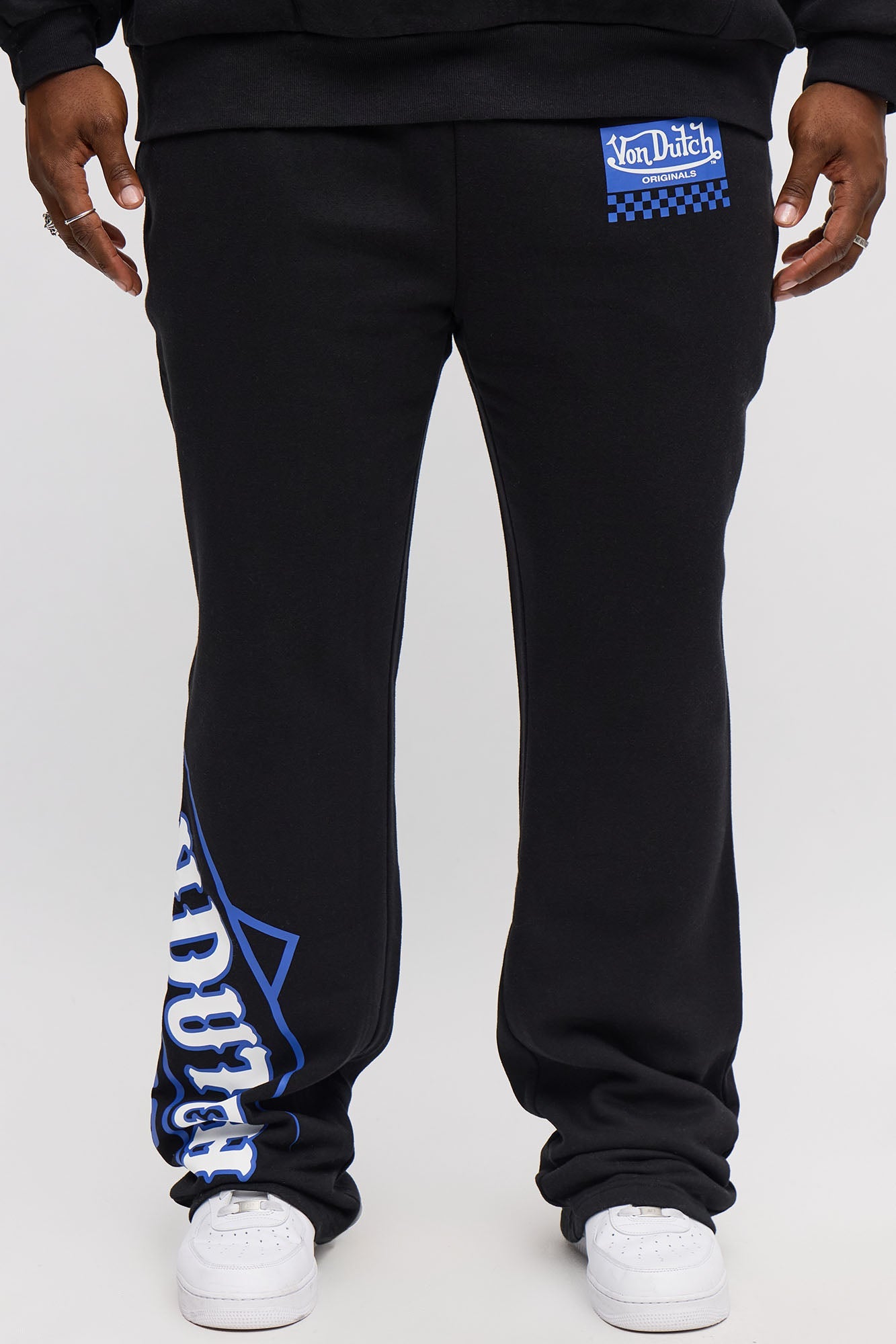 Von Dutch Speed Shop Flared Sweatpants - Black