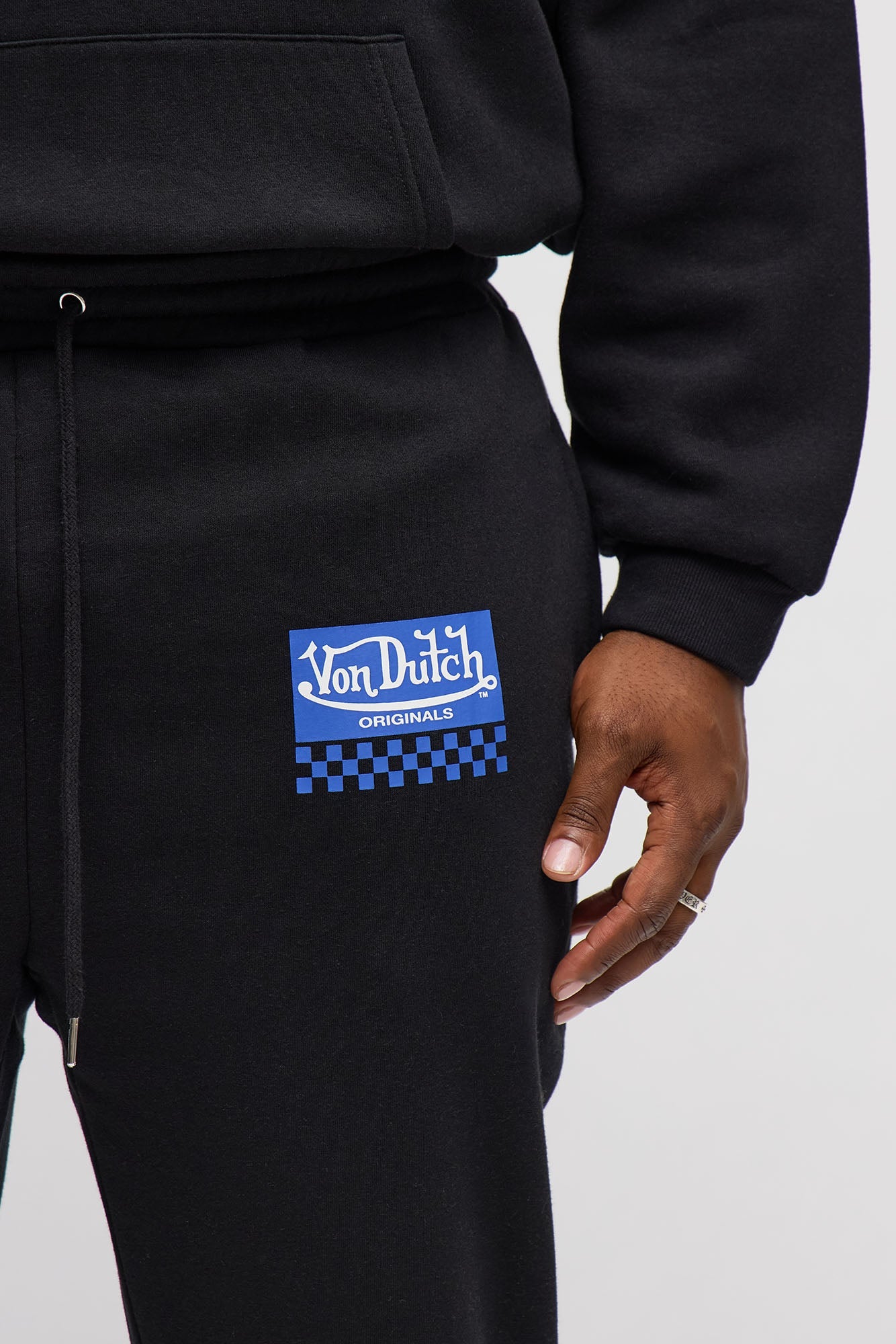 Von Dutch Speed Shop Flared Sweatpants - Black