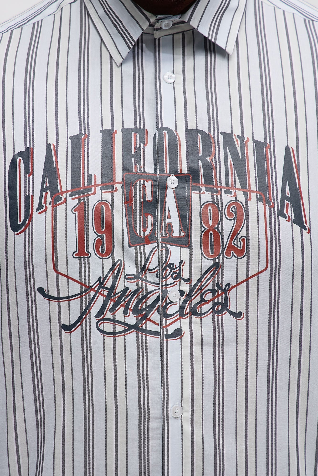 California 1932 Long Sleeve Shirt With Tie - Blue/combo