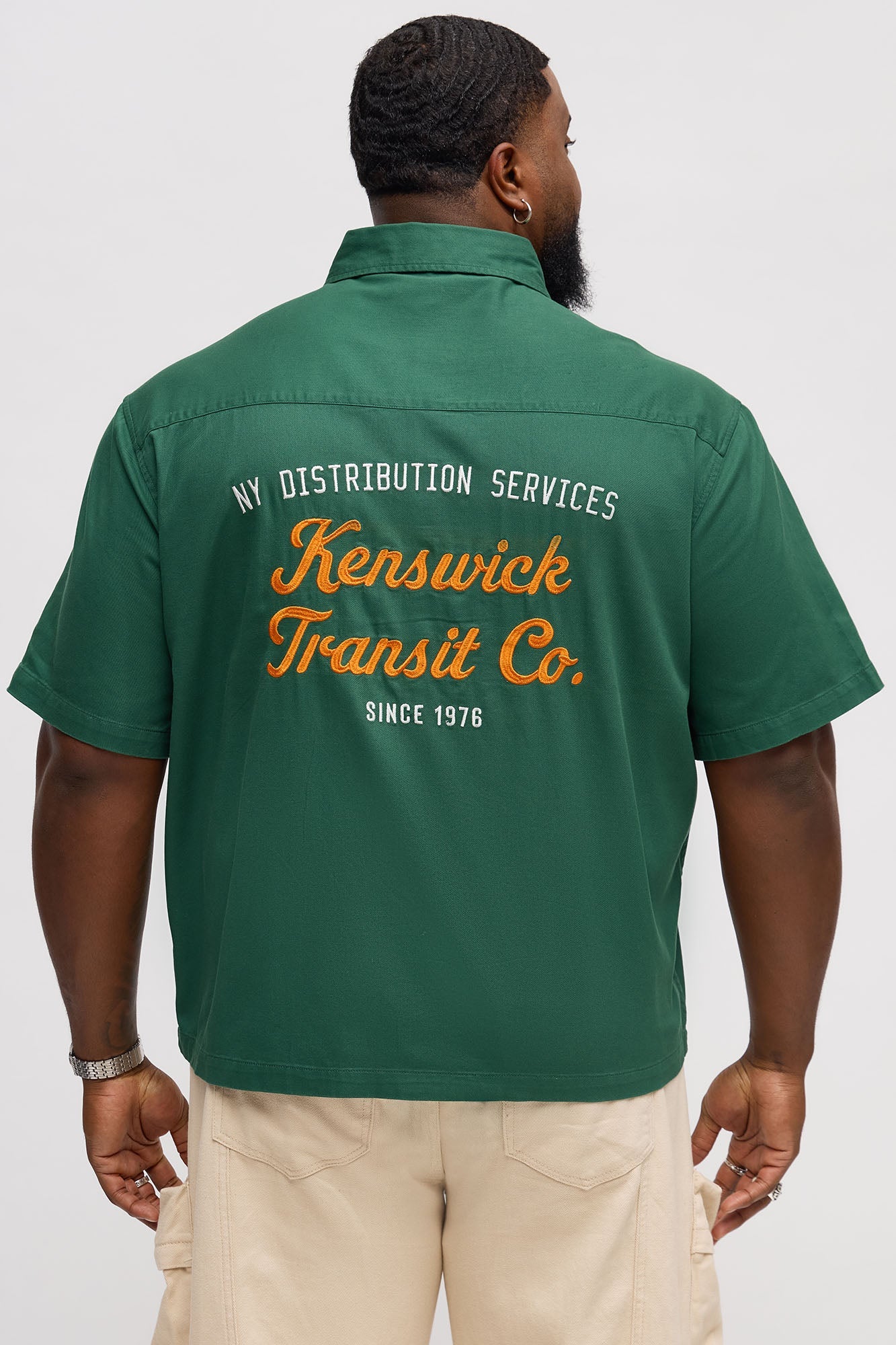 Kenswik Short Sleeve Button Up Shirt - Olive