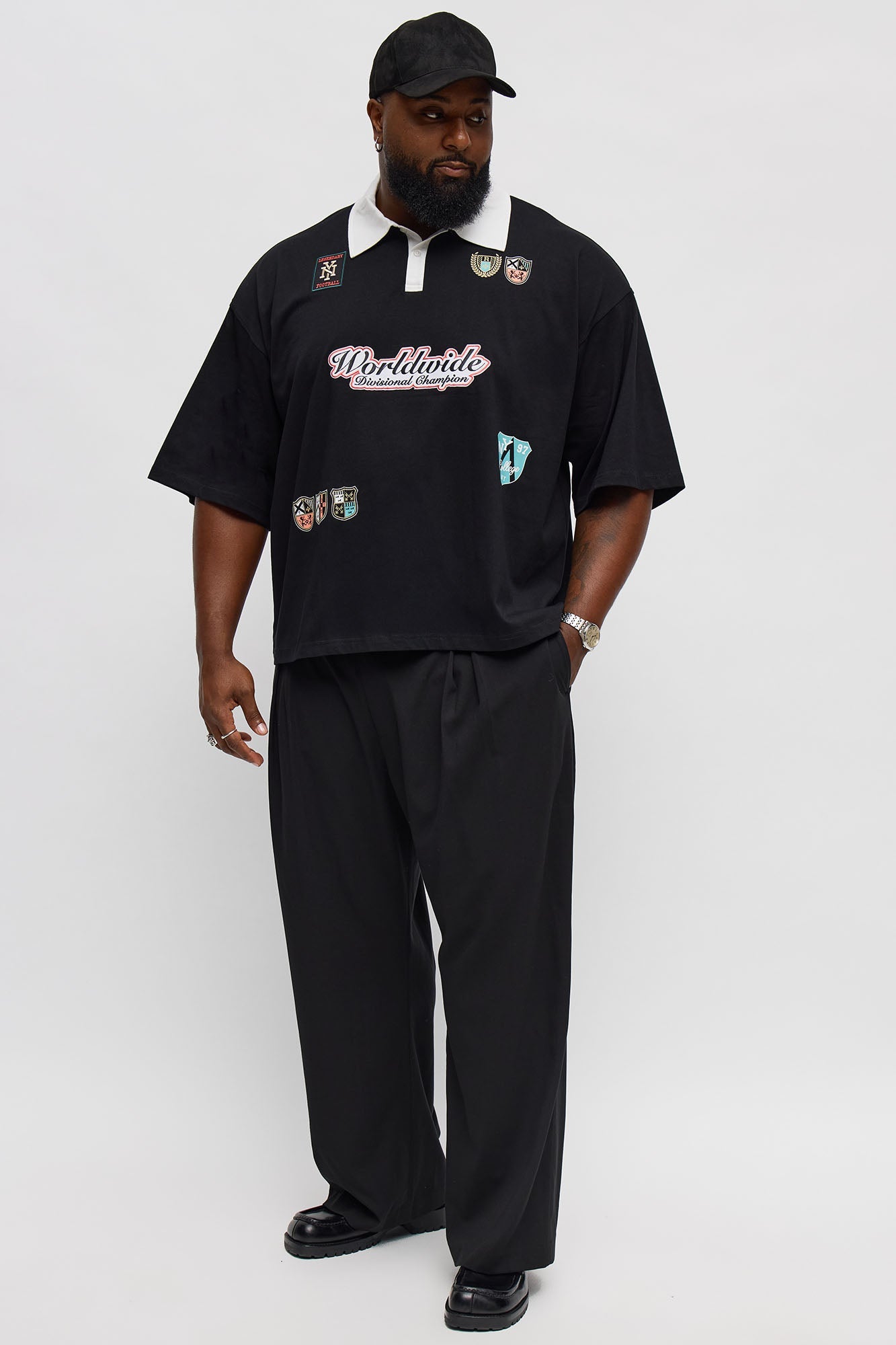 Worldwide Champion Short Sleeve Polo - Black