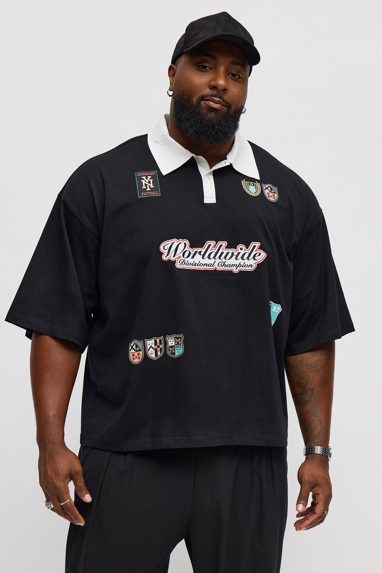 Worldwide Champion Short Sleeve Polo - Black