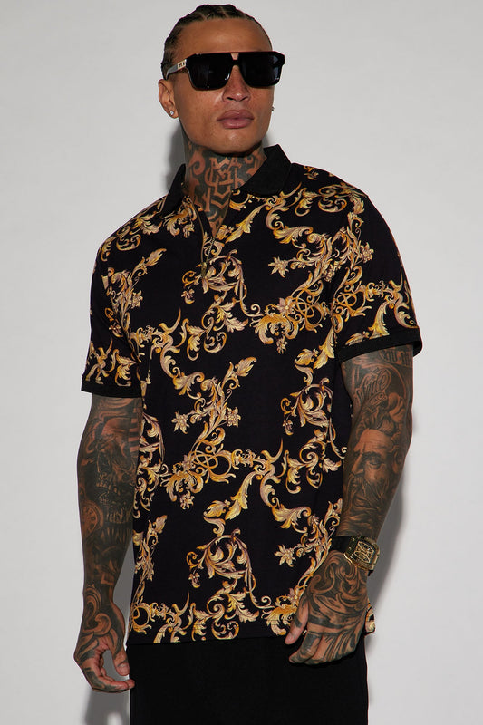 Ace Short Sleeve Polo - Black