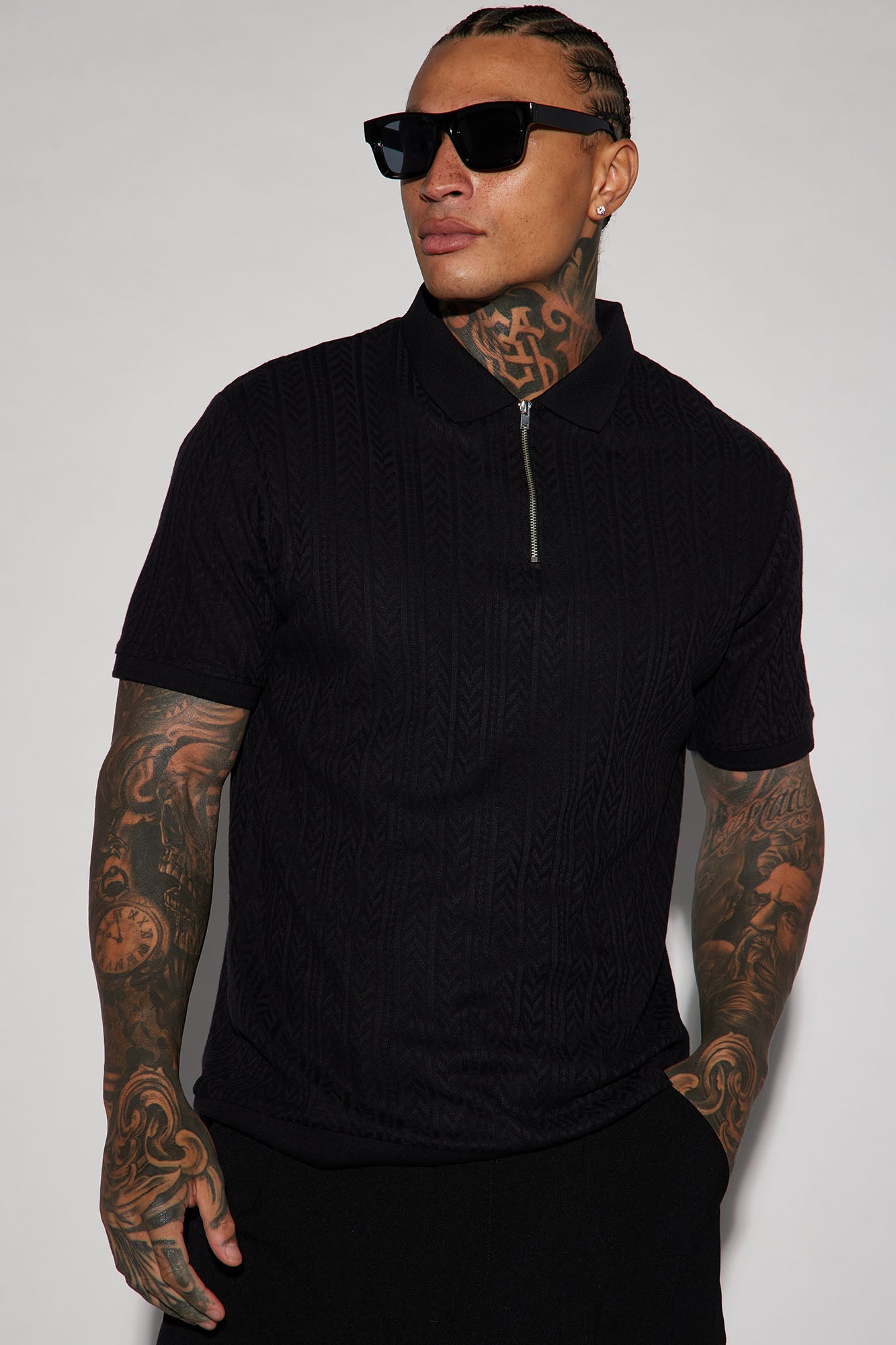 Caddie Short Sleeve Polo - Black