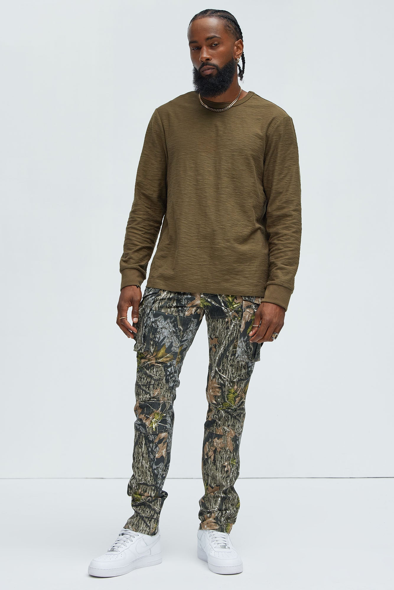 Get Real With Me Cargo Straight Pants - Camouflage