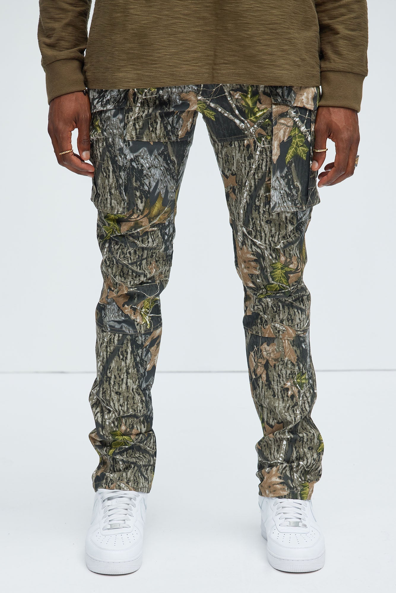 Get Real With Me Cargo Straight Pants - Camouflage