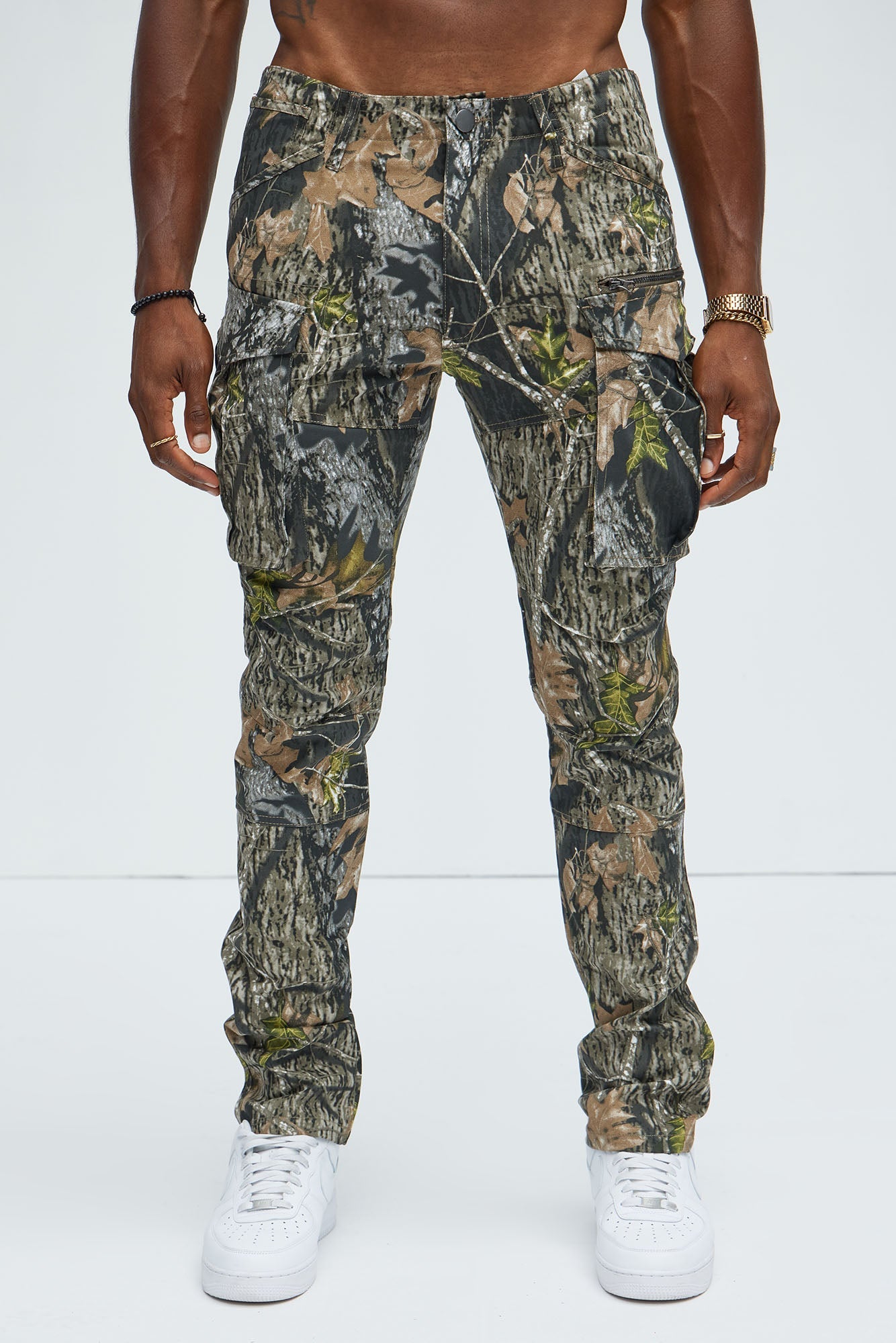 Get Real With Me Cargo Straight Pants - Camouflage