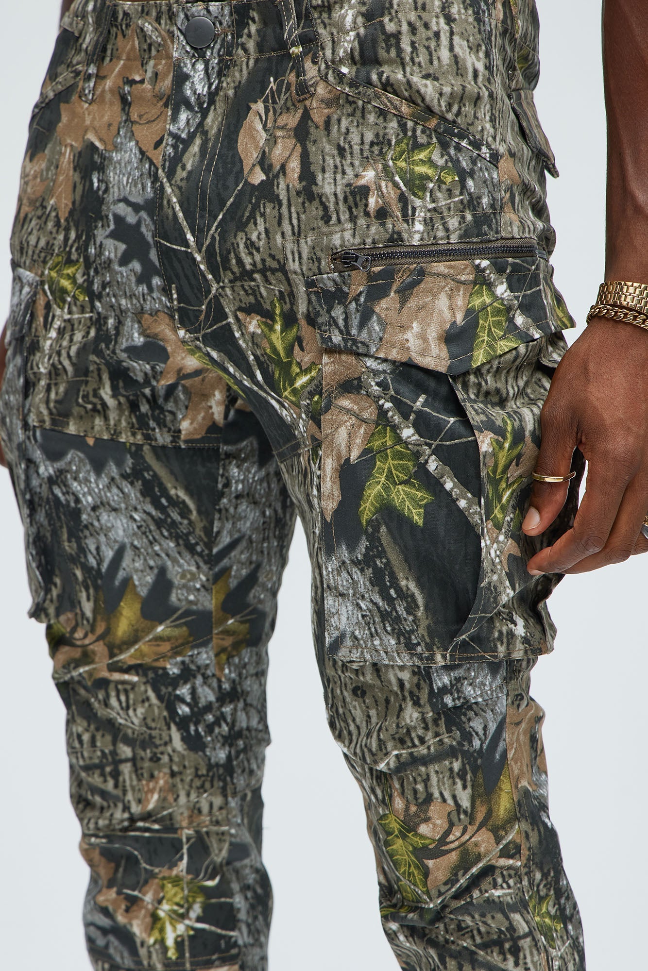 Get Real With Me Cargo Straight Pants - Camouflage