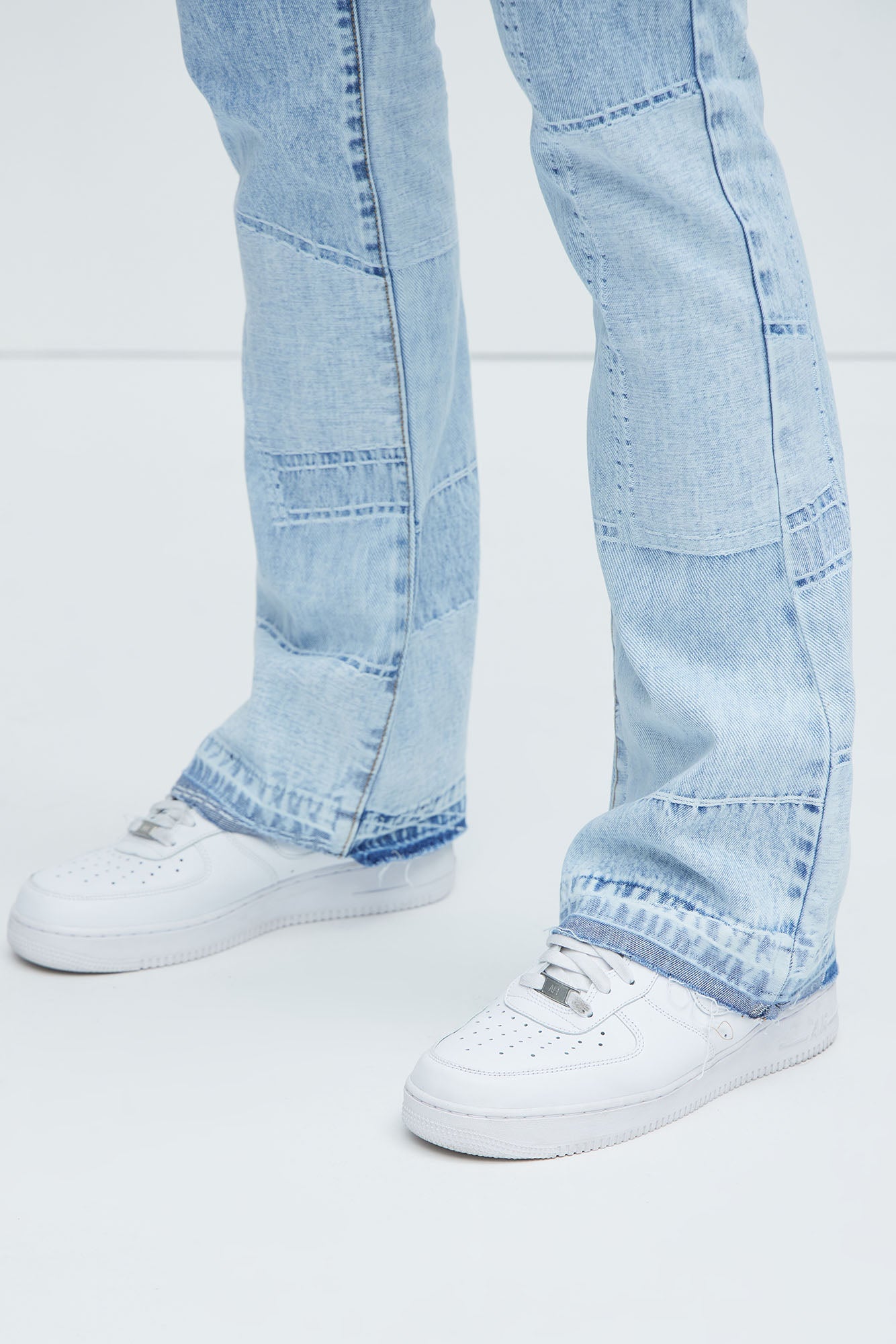 Verdugo Stacked Slim Flare Jeans - Light Blue Wash