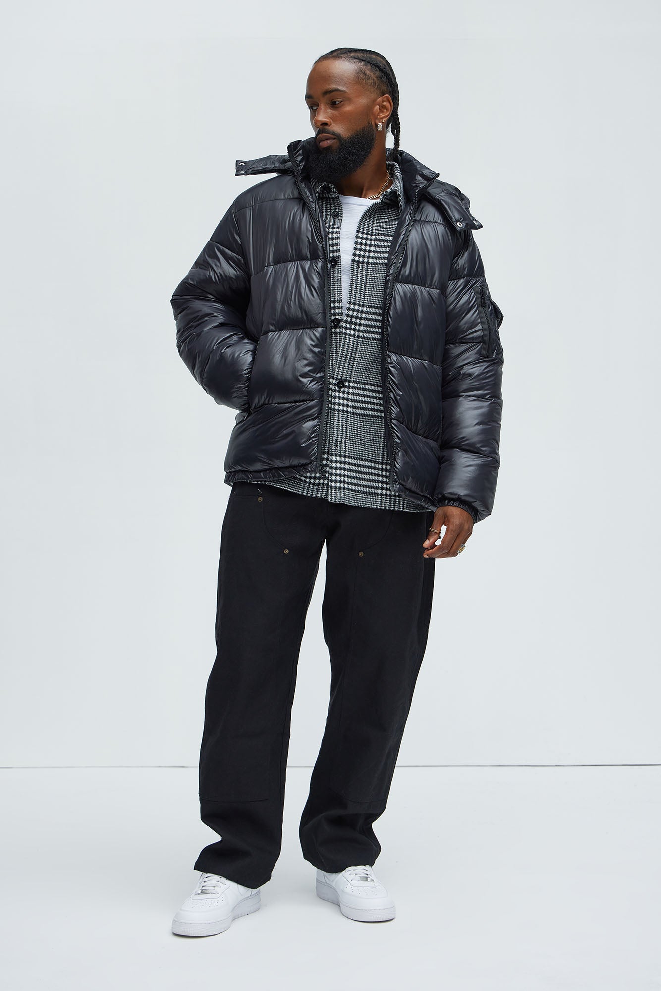 Nixer Puffer Jacket - Black