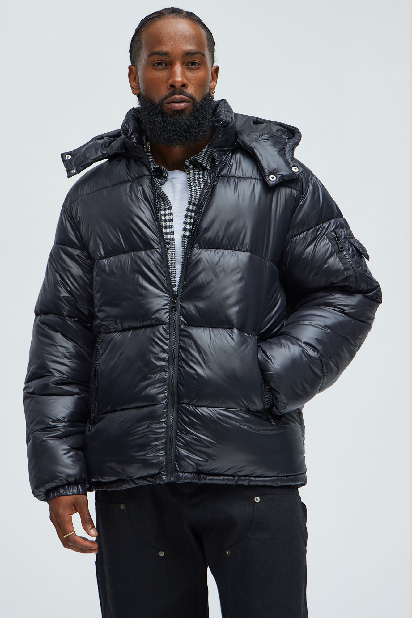 Nixer Puffer Jacket - Black