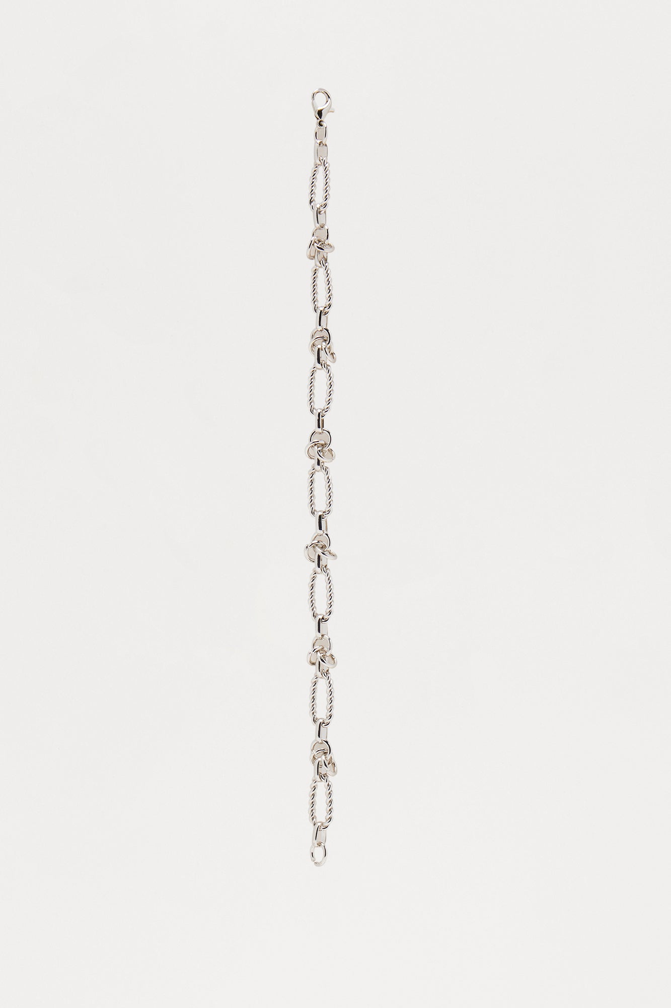 Sleek Link Iron Bracelet - Silver