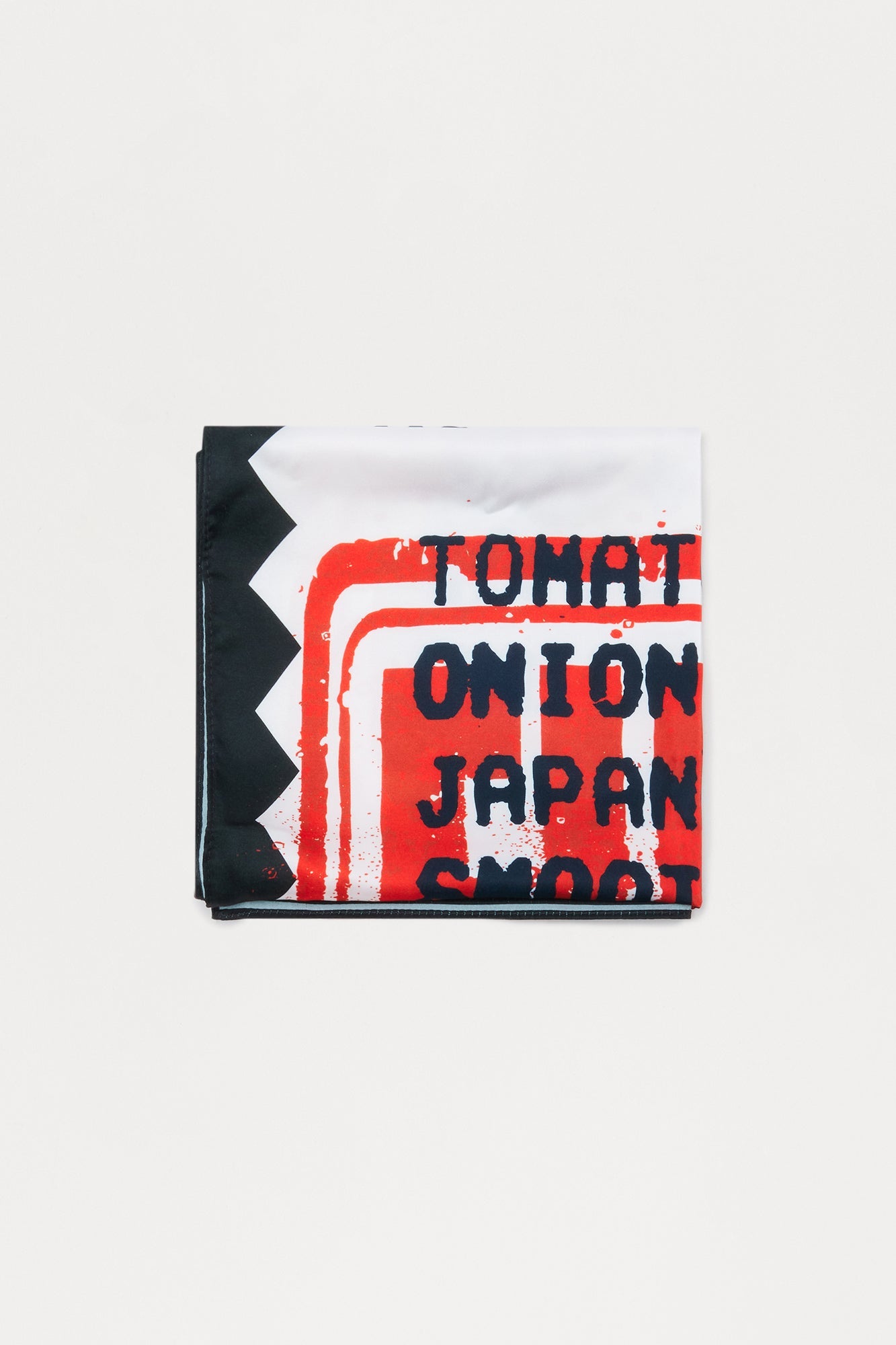 Receipt Satin Large Bandana - White/combo