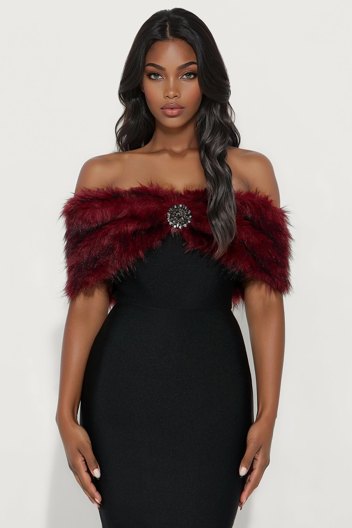 Admire Me Bandage Maxi Gown - Black/combo