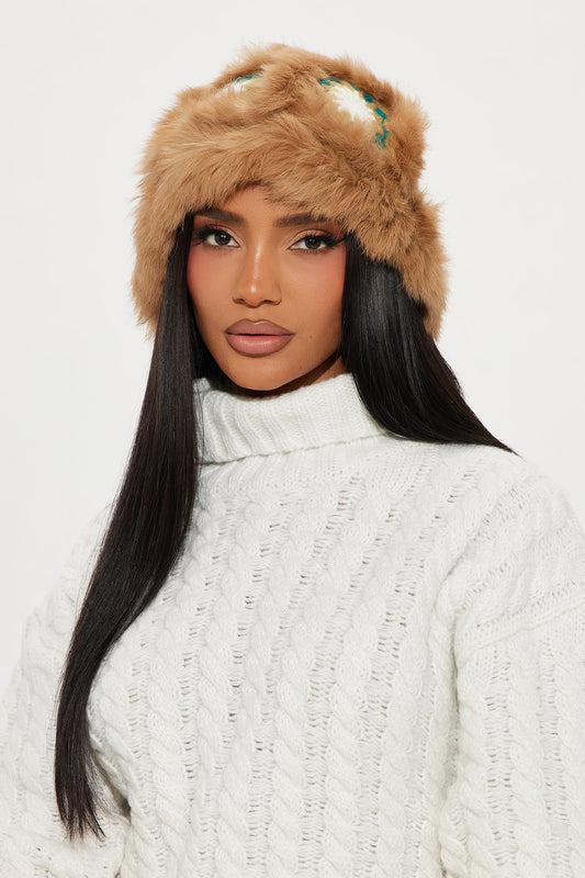 Alpine Vibes Beanie - Brown/combo