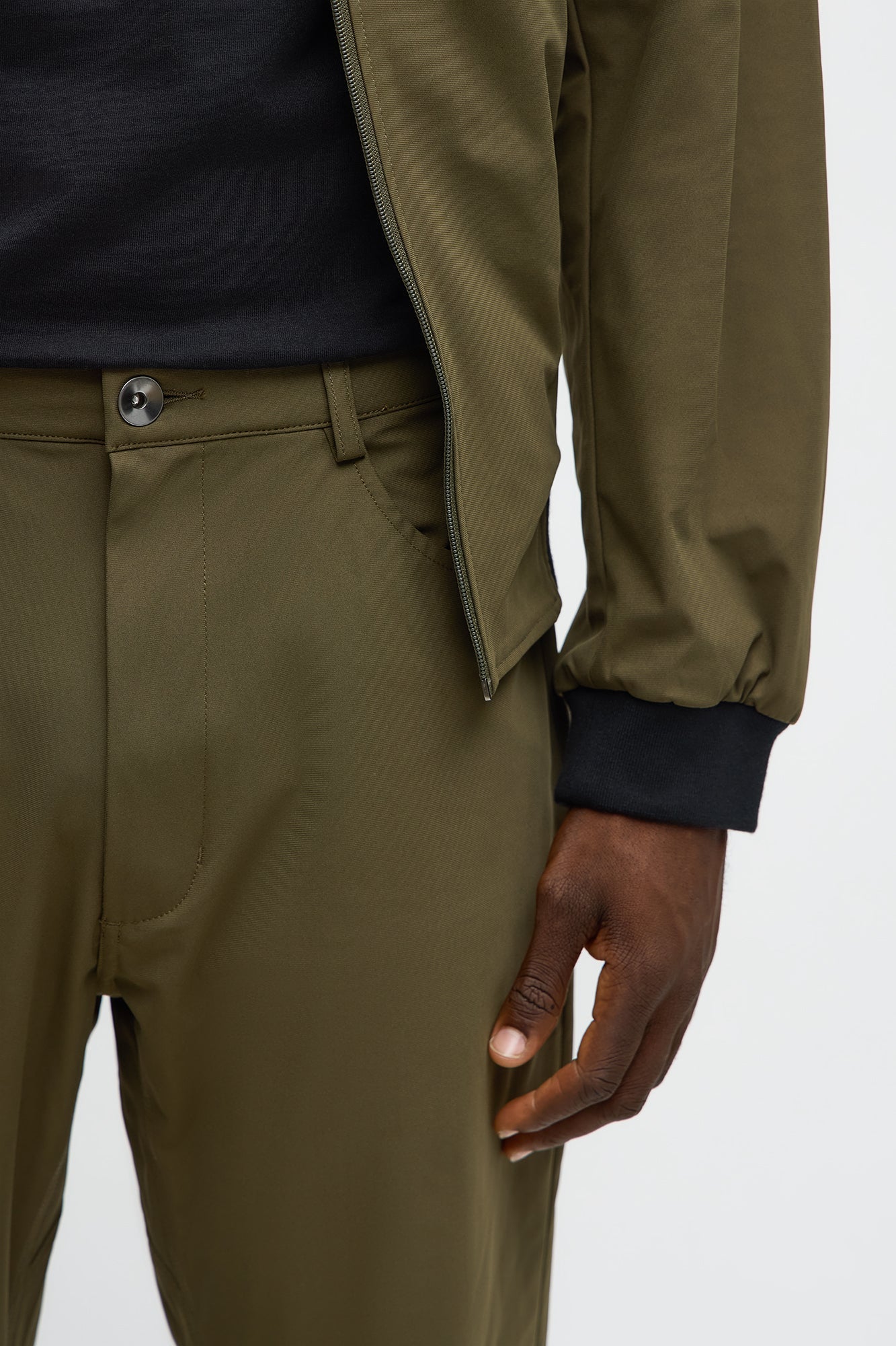 Slim Cedric Stretch Pant - Olive