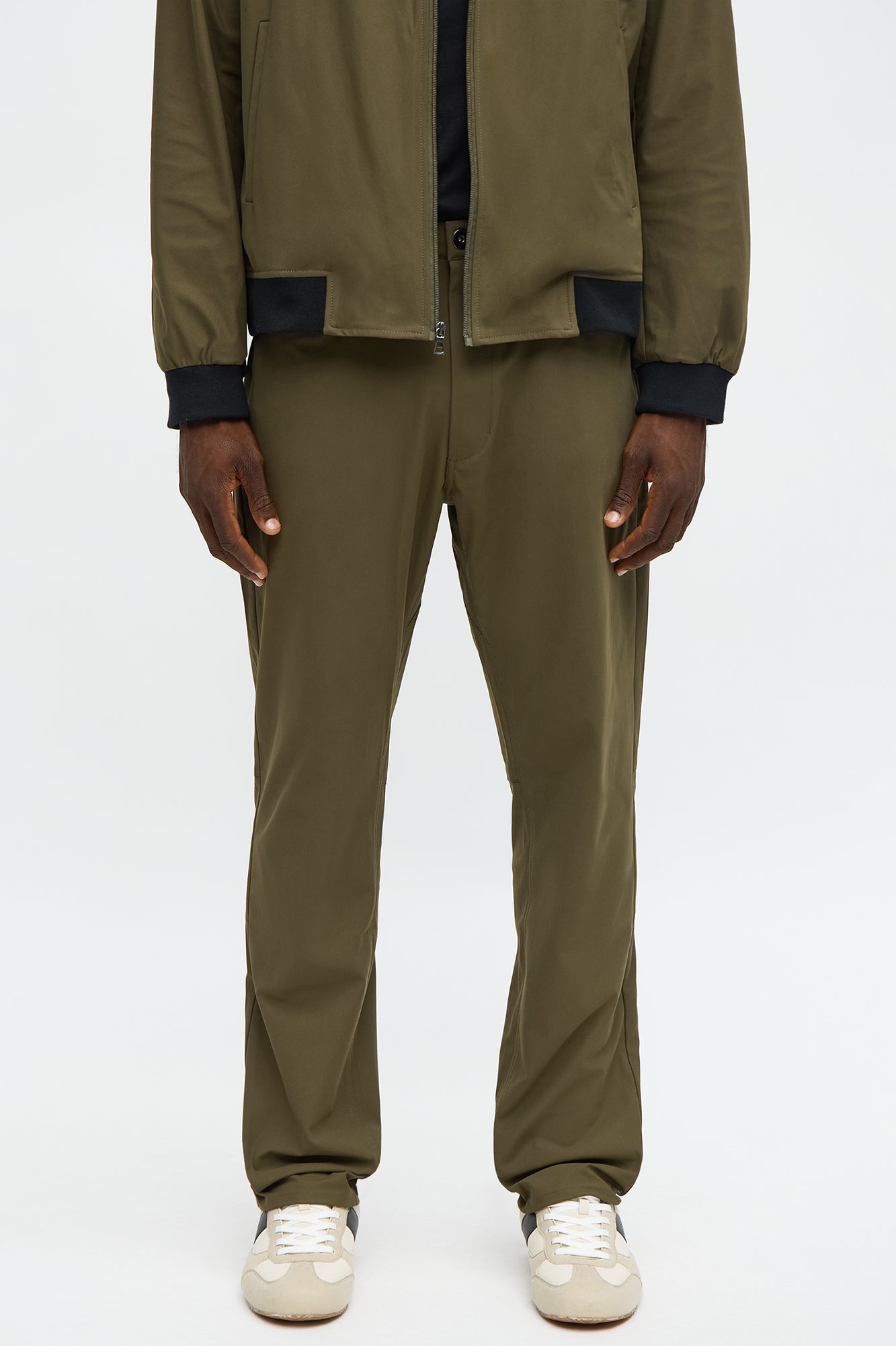 Slim Cedric Stretch Pant - Olive