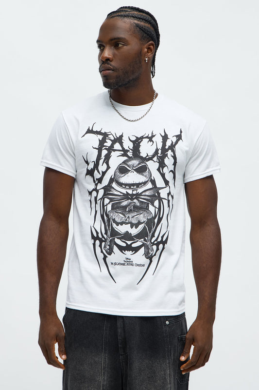 The Nightmare Before Christmas Jack Skellington Short Sleeve Tee - White