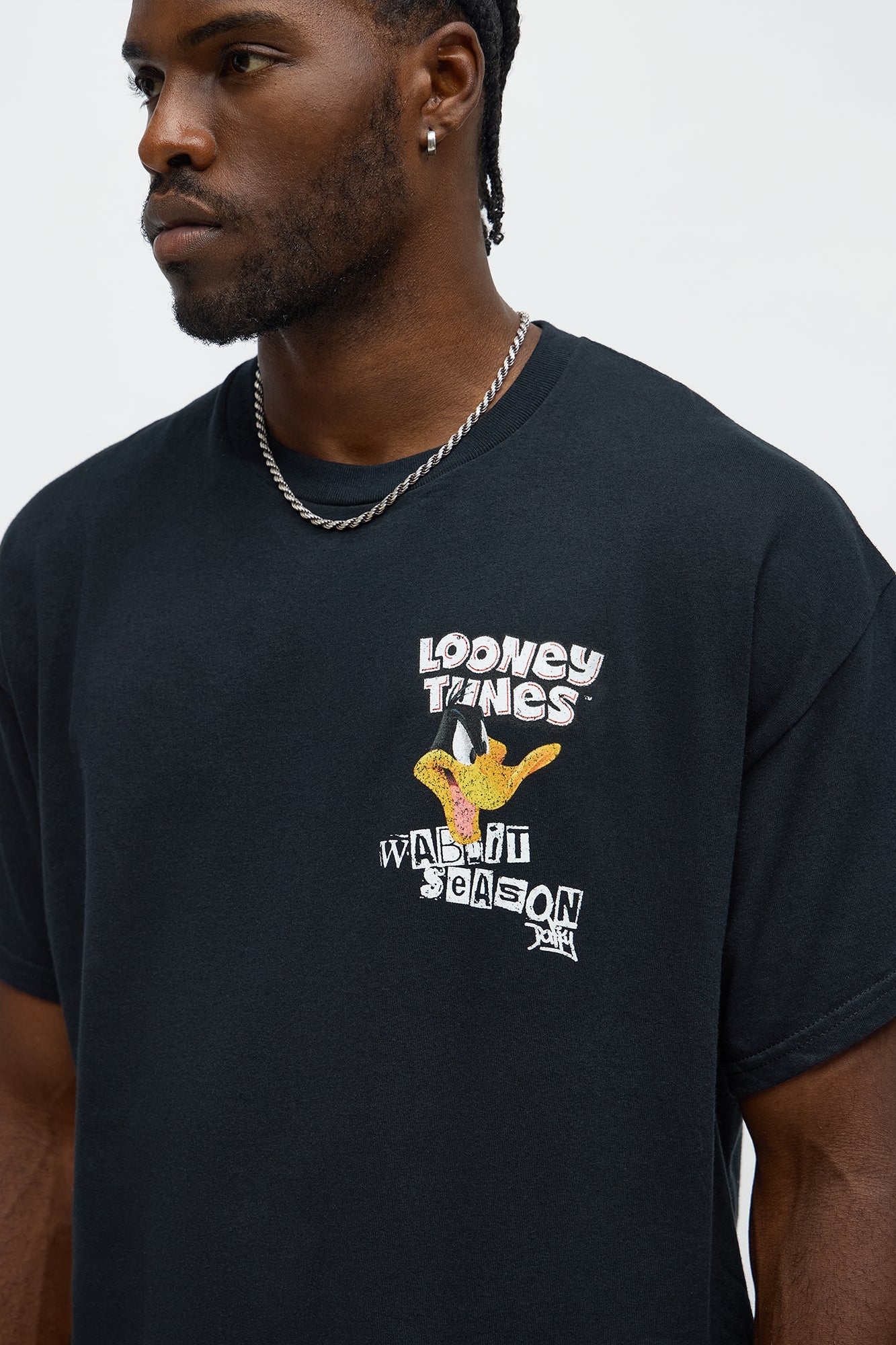 Looney Tunes Wabbit Season Short Sleeve Tee - Black