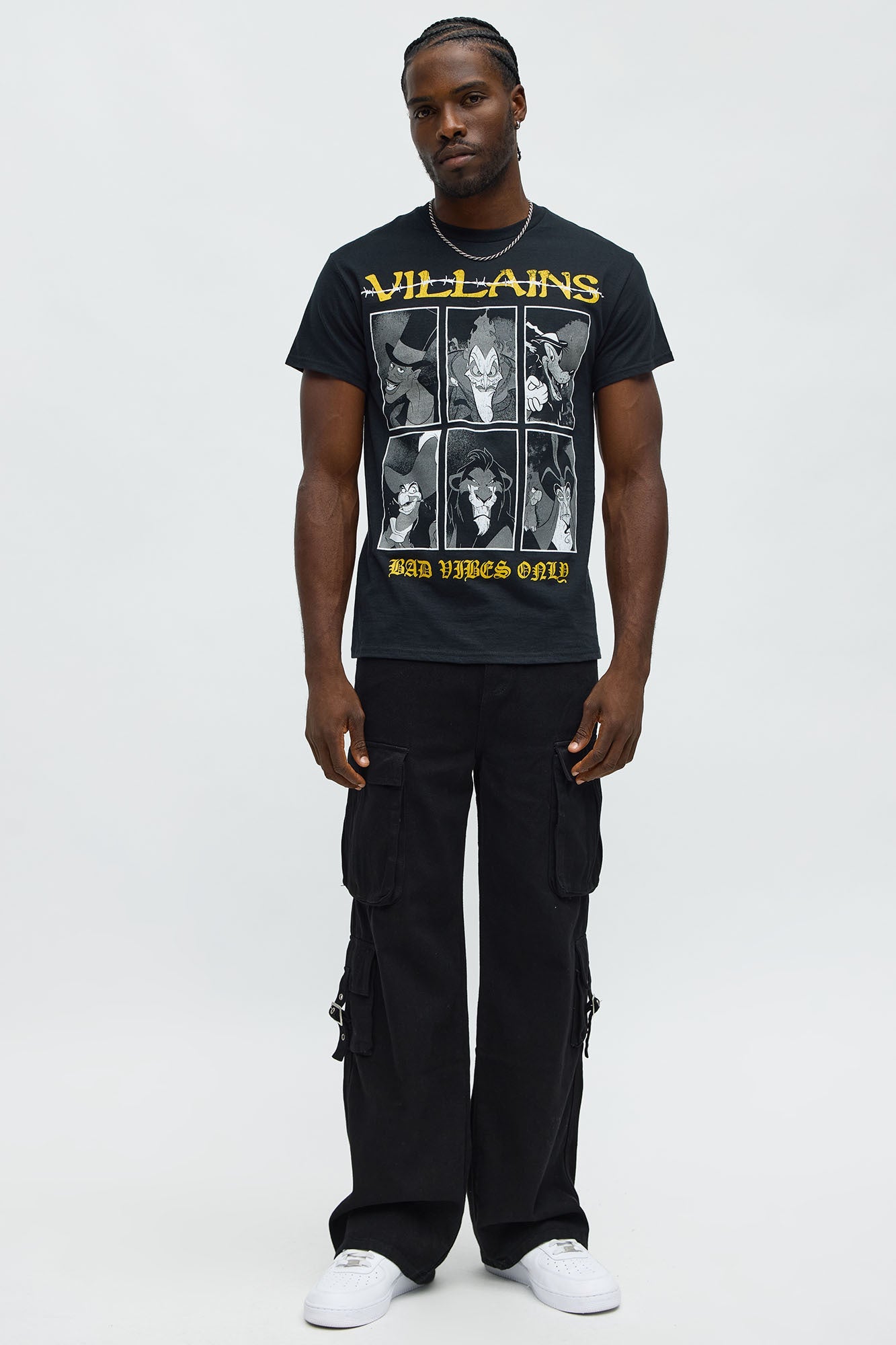 Disney Villains Bad Vibes Only Short Sleeve Tee - Black