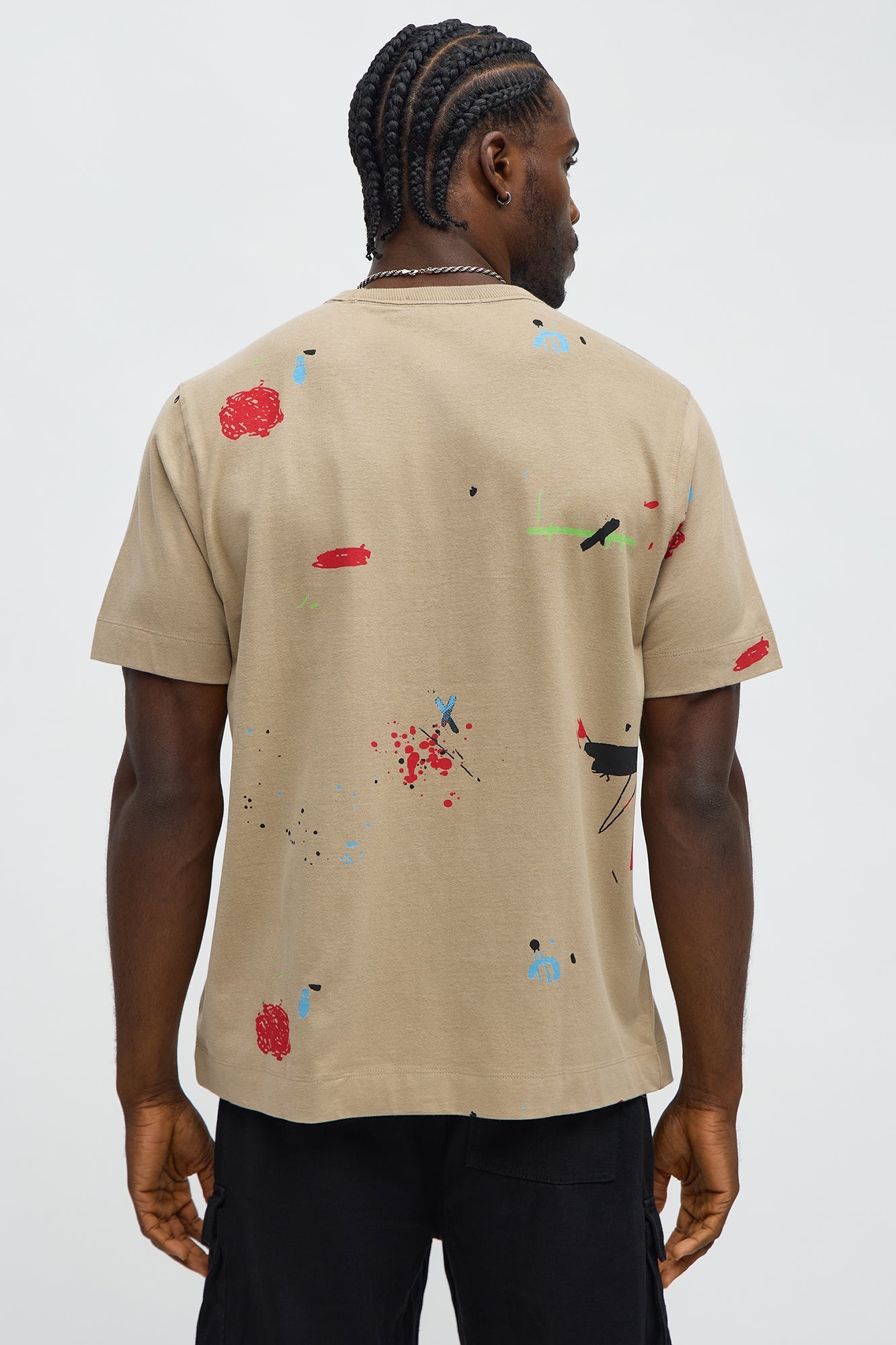 Paint Splatter Tee - Stone