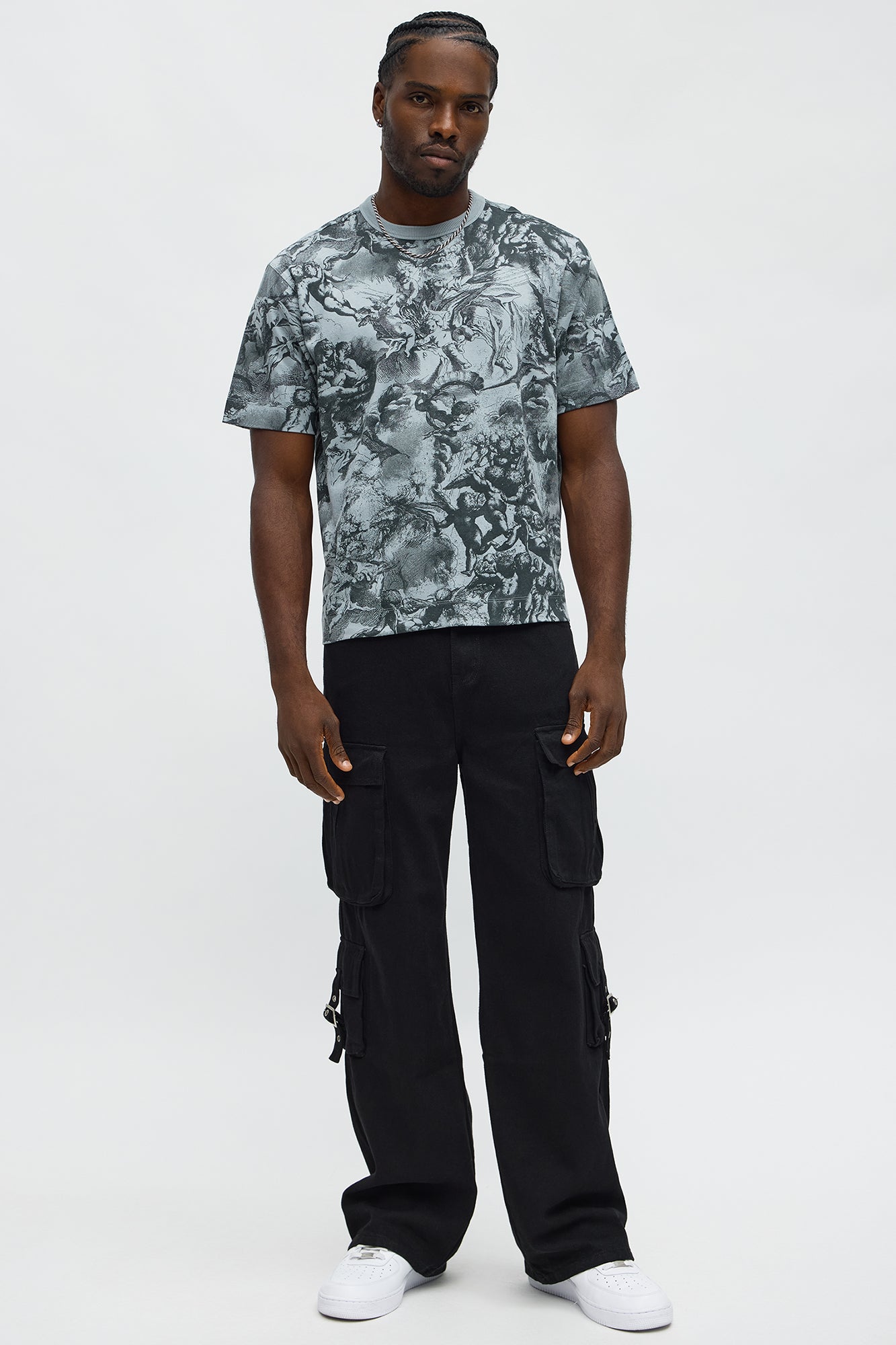 Artistic Short Sleeve Tee - Grey