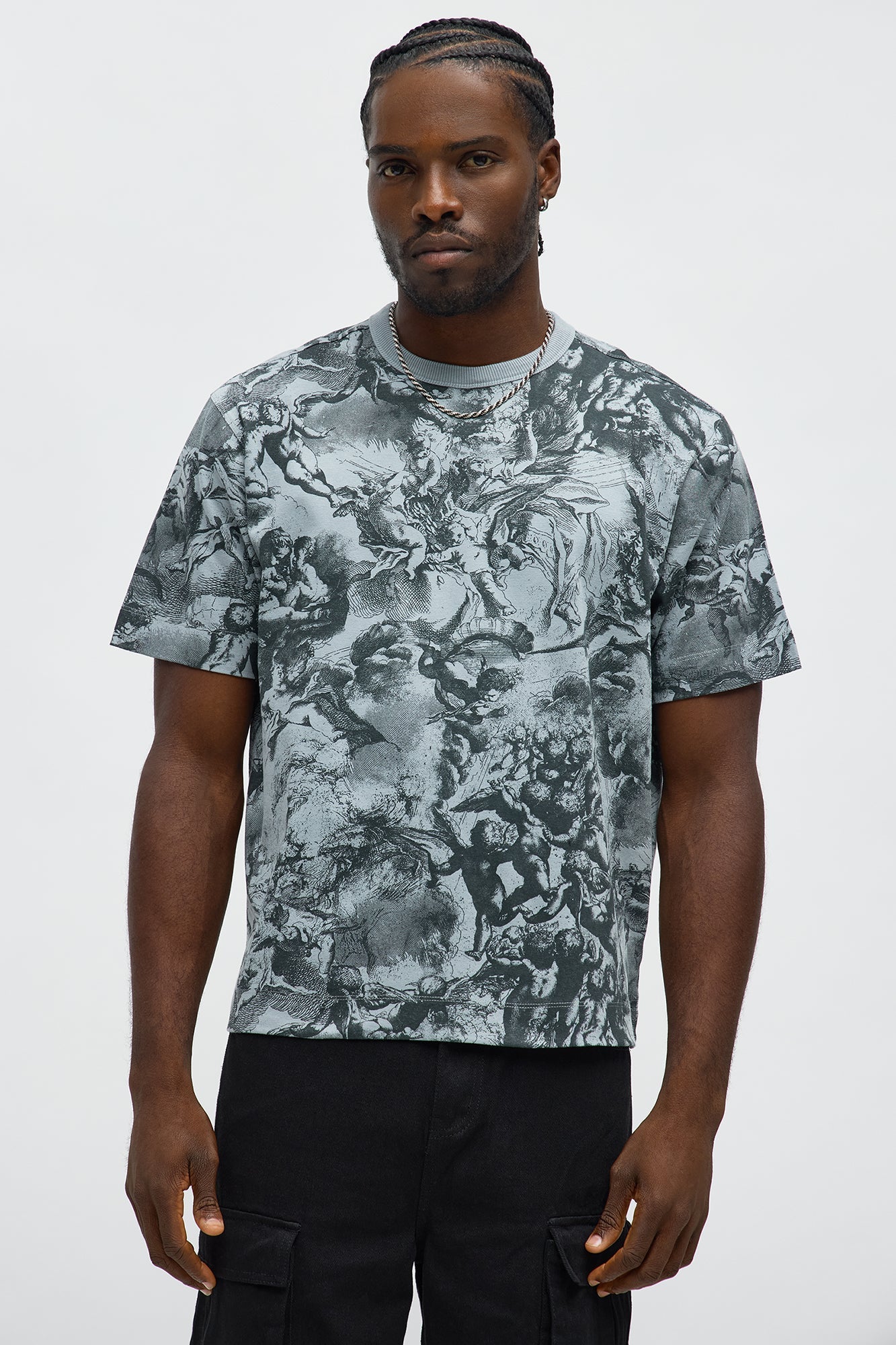 Artistic Short Sleeve Tee - Grey