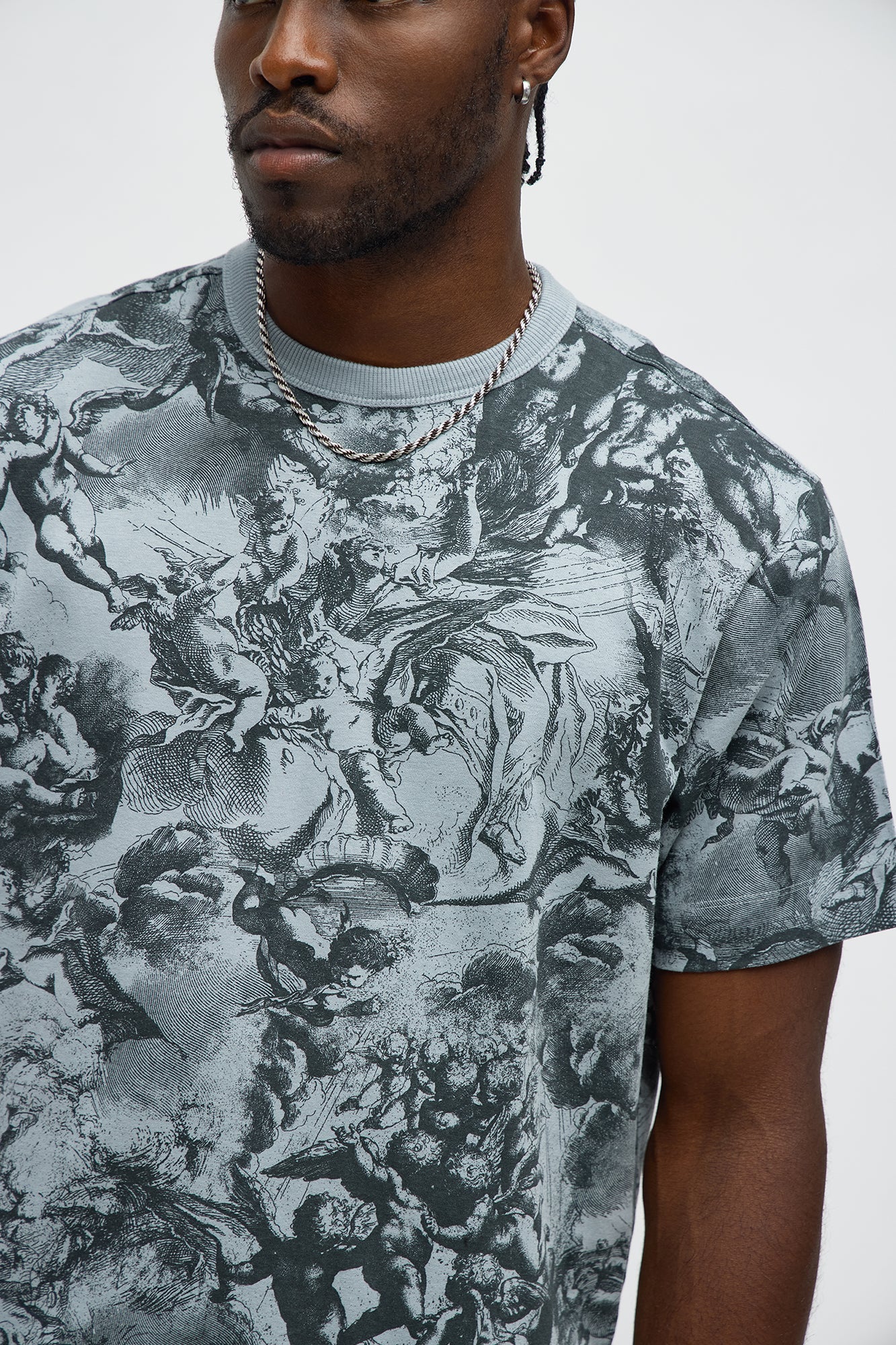 Artistic Short Sleeve Tee - Grey