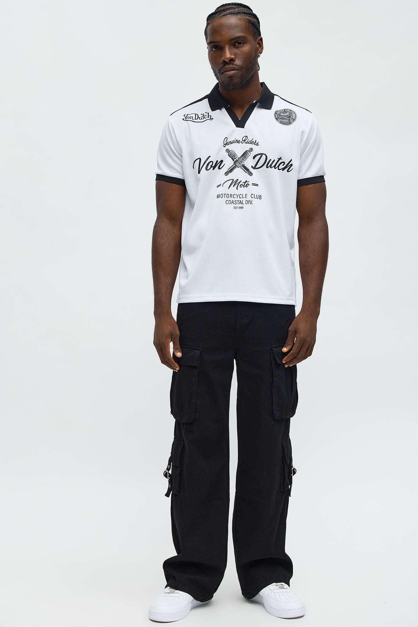 Von Dutch Polo Jersey - White/Black