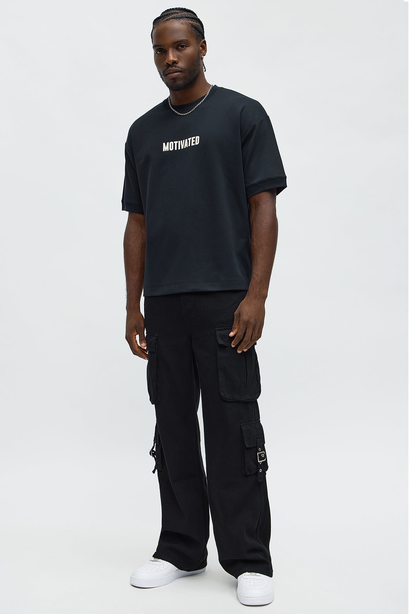 Motivated Everyday Knit Tee - Black