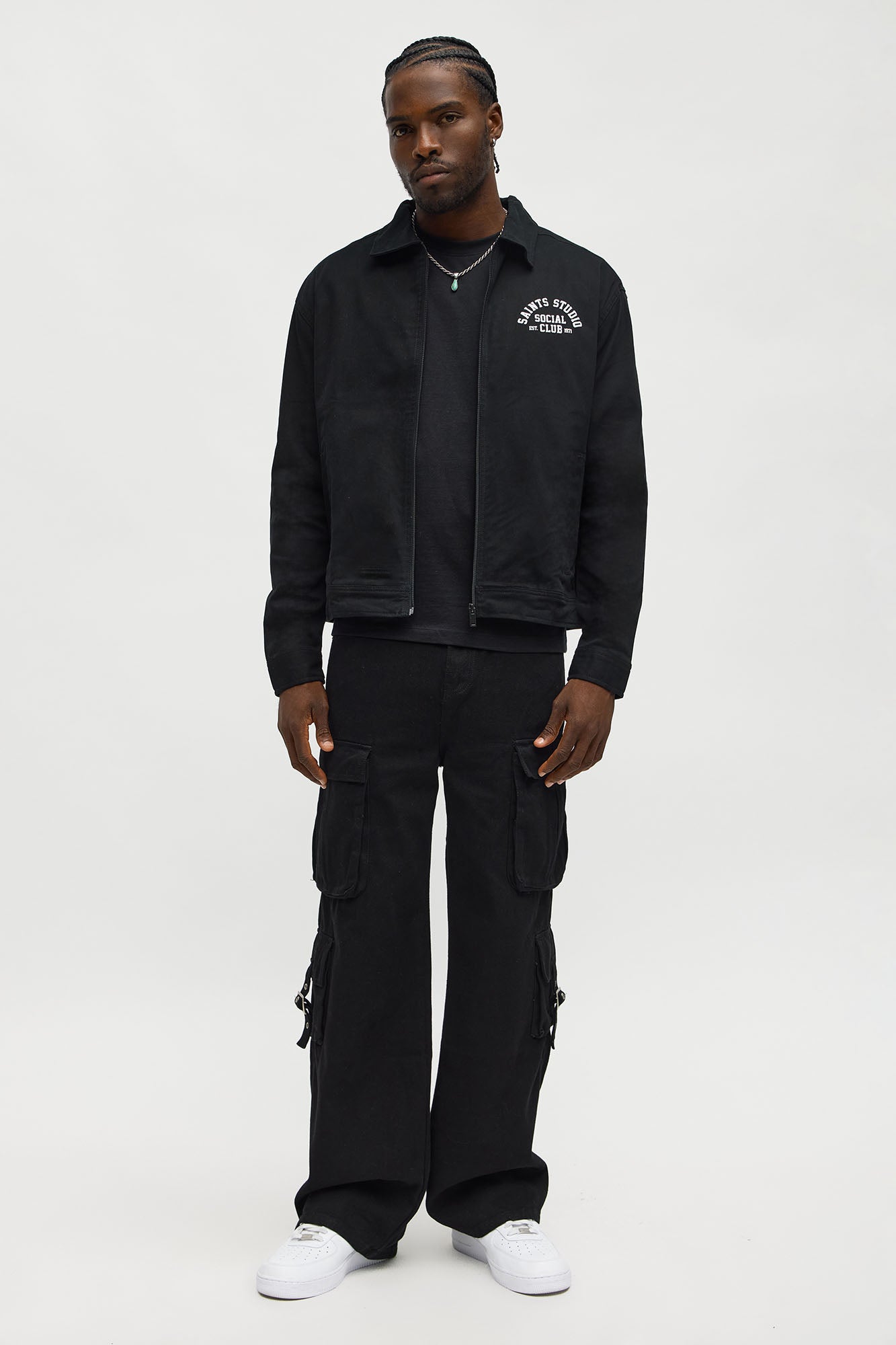 Social Club Trucker Jacket - Black