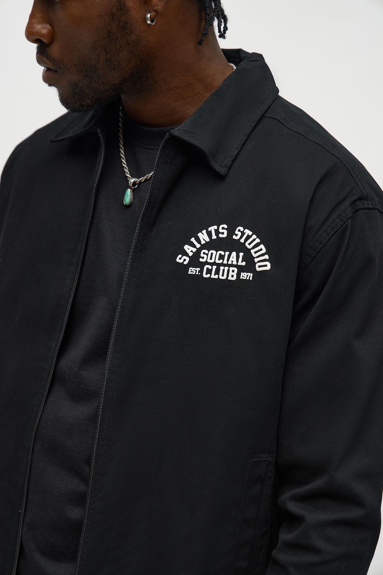 Social Club Trucker Jacket - Black