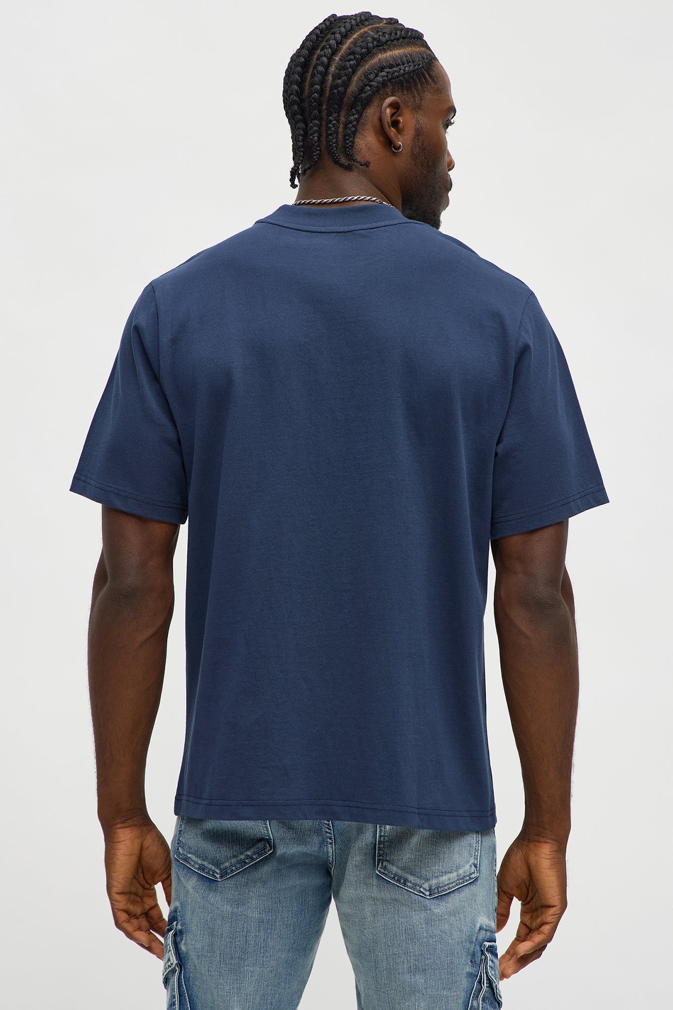 Oversized Heavyweight Tee 240GSM - Midnight Blue
