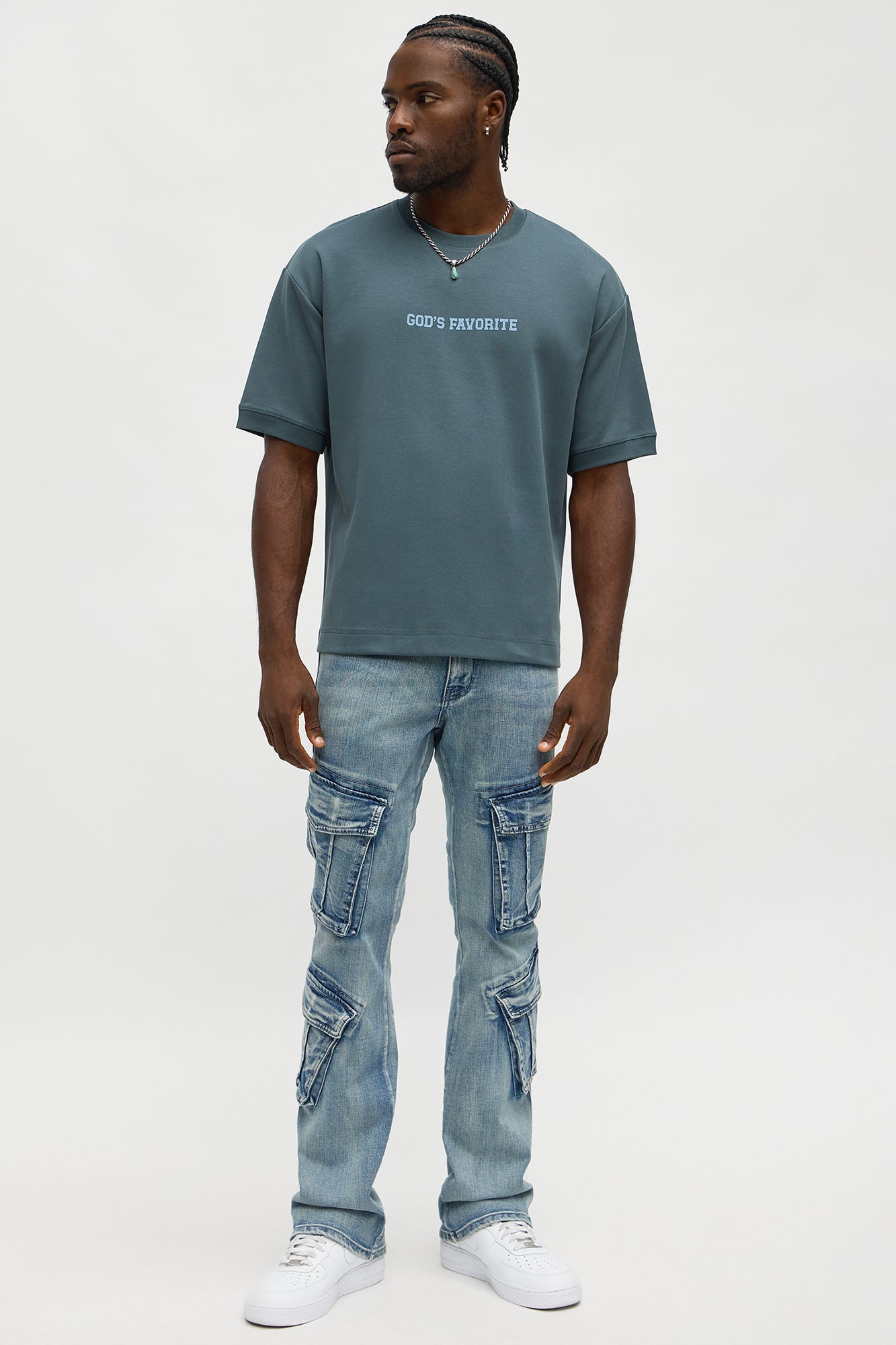 God's Favorite Everyday Knit Tee - Navy