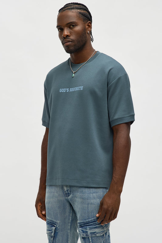 God's Favorite Everyday Knit Tee - Navy