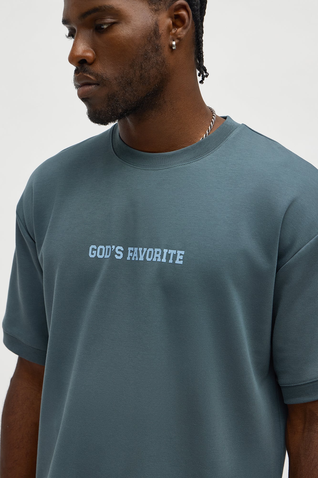 God's Favorite Everyday Knit Tee - Navy