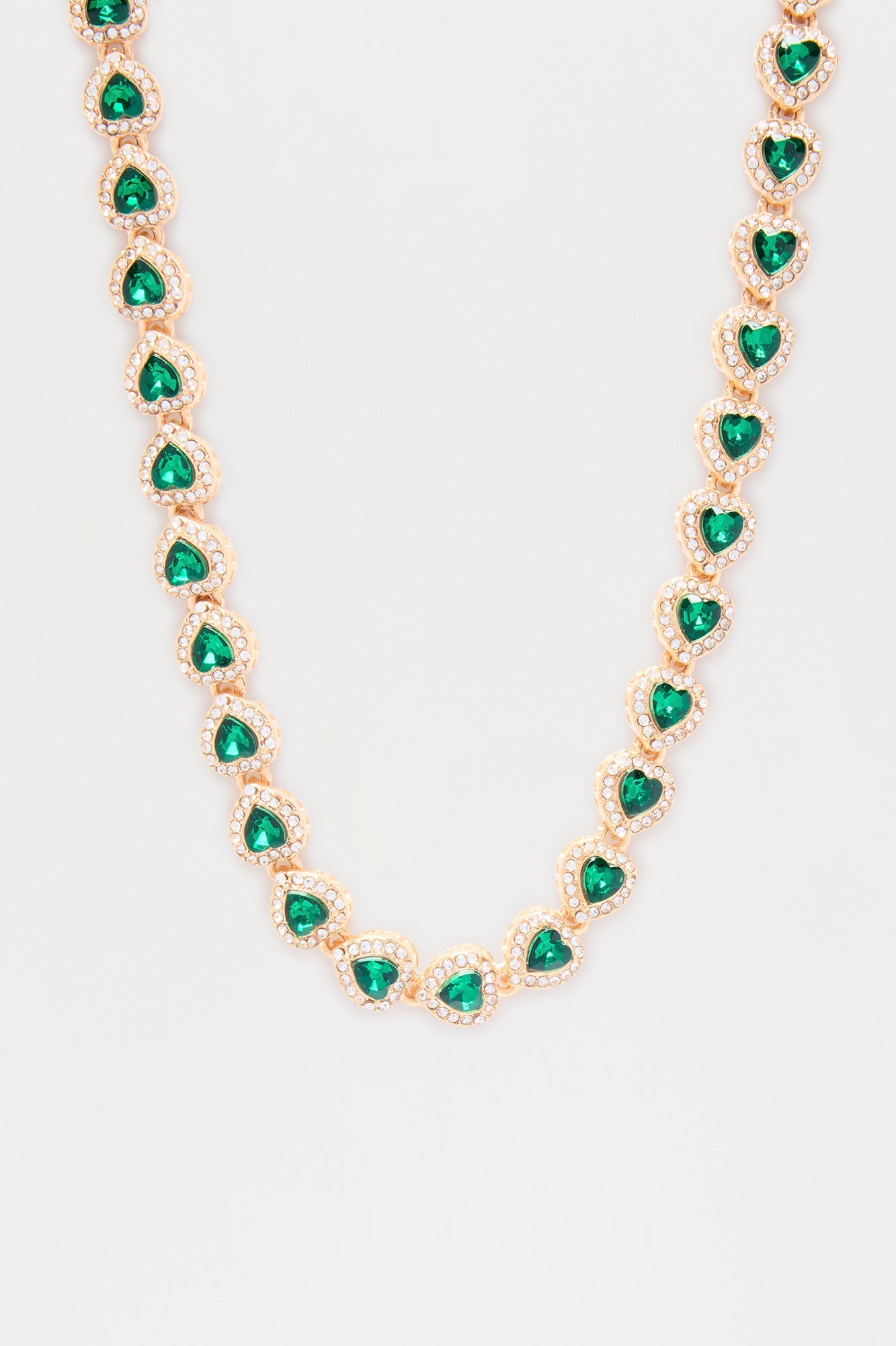 Loving On You Choker - Gold/Green