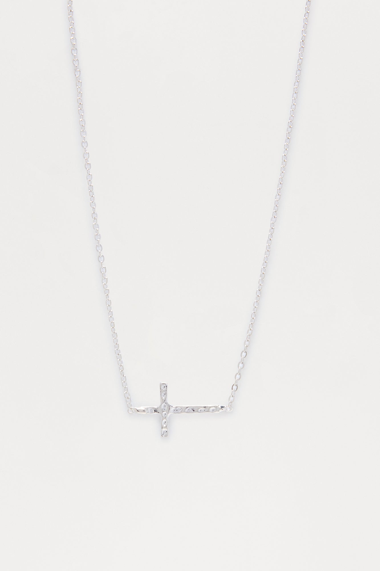 Stay With Me Single Chain Necklace - Silver