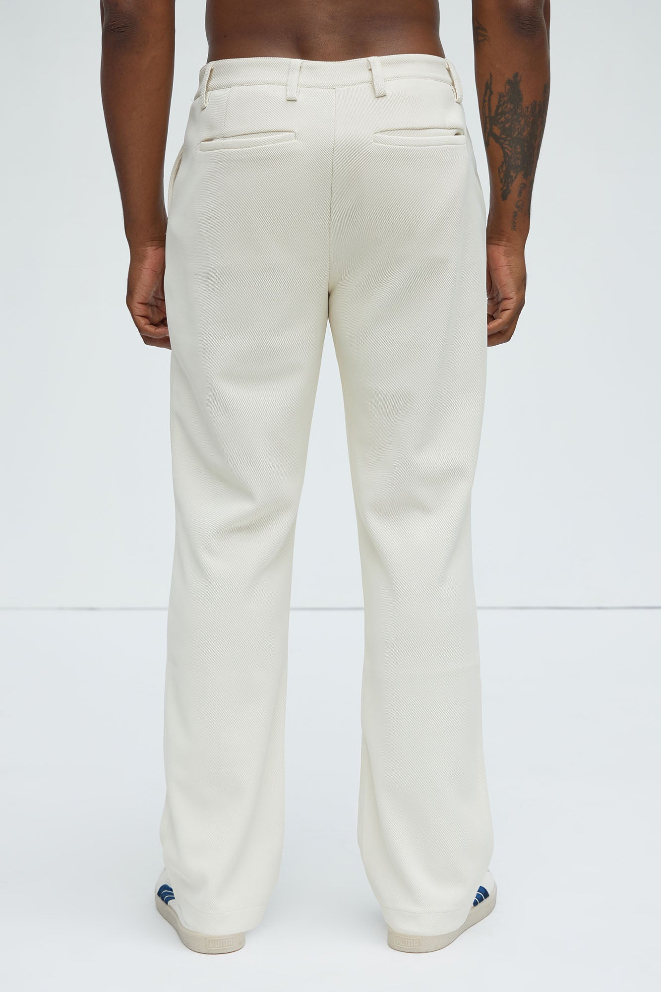 Turner Straight Trousers - Cream