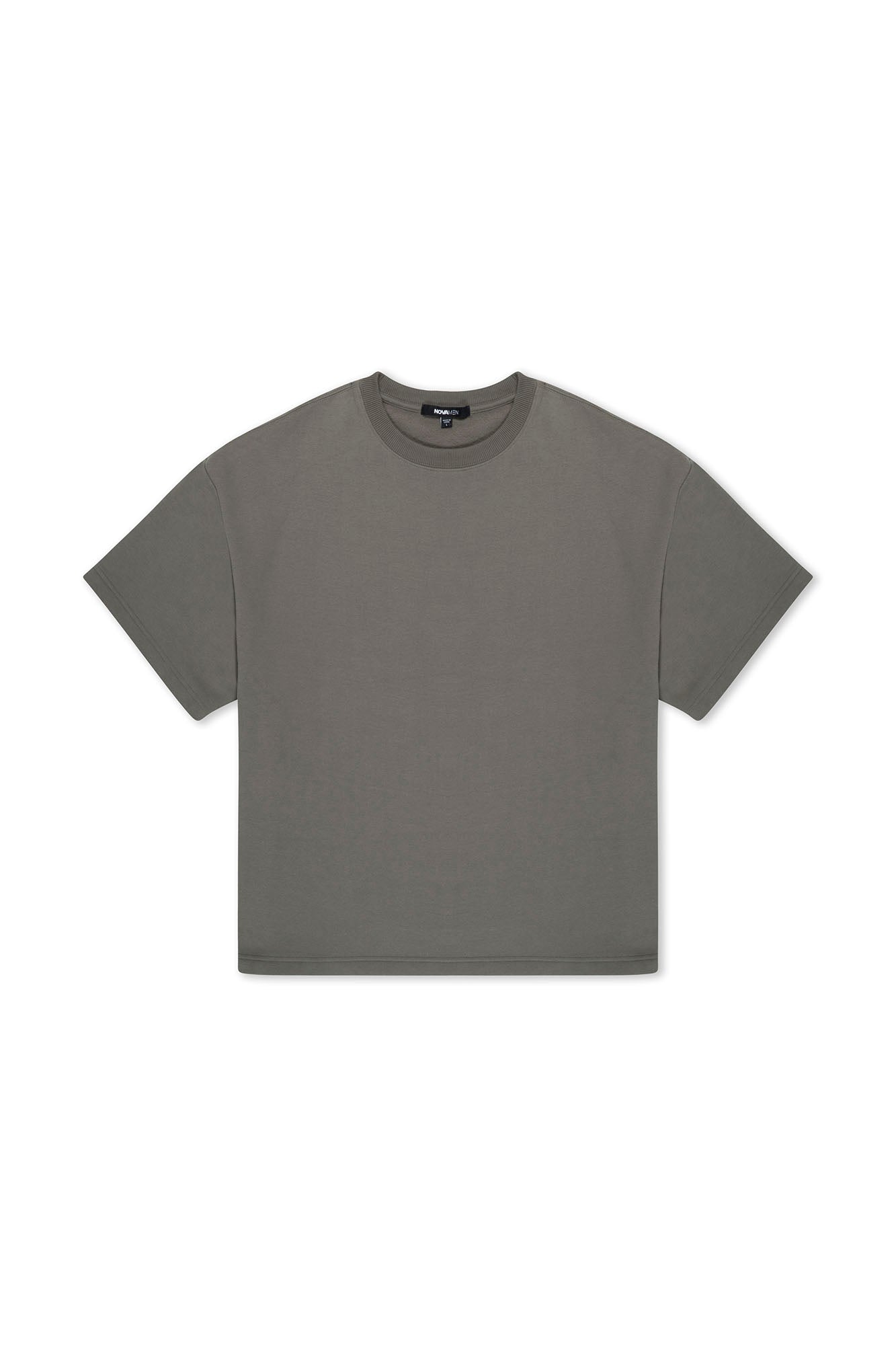 410 Oversized Fleece Tee - Moss Grey