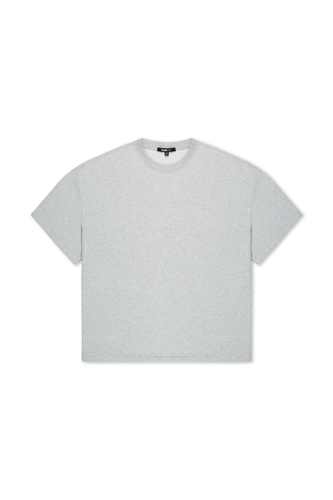 410 Oversized Fleece Tee - Heather Grey