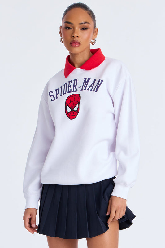 Your Friendly Neighborhood Spider Man Top - White