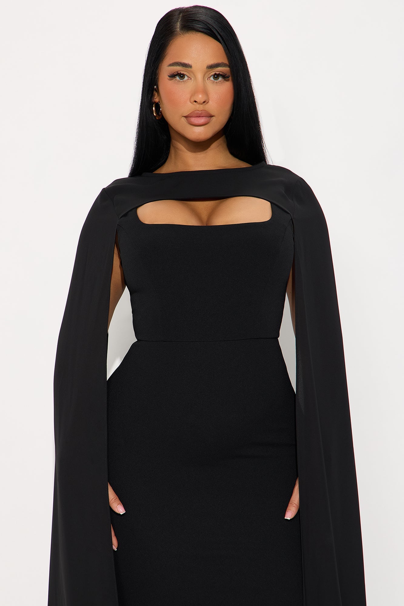 Soft Hearts Maxi Gown - Black